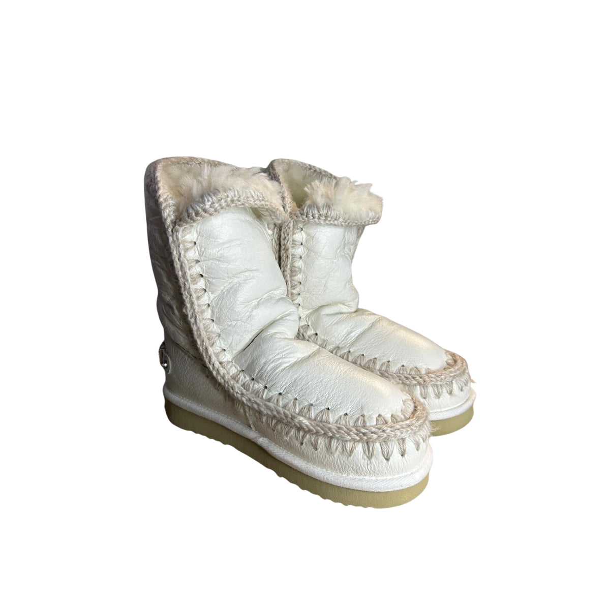 Stivale eskimo 24 con logo in strass - Bianco
