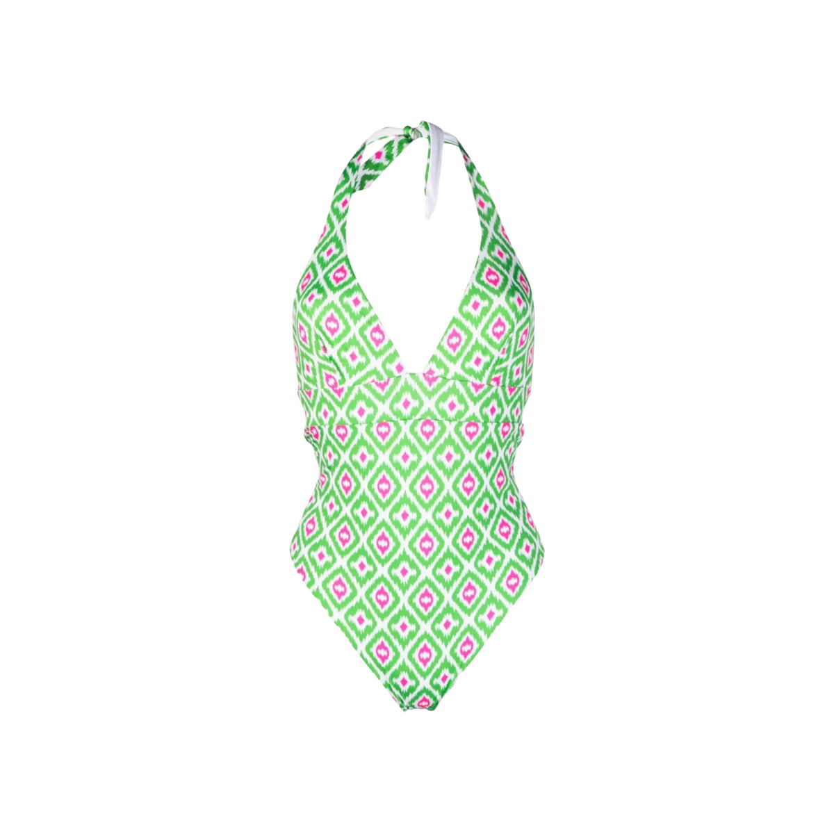 Costume intero Marylin scollo a V - Blu