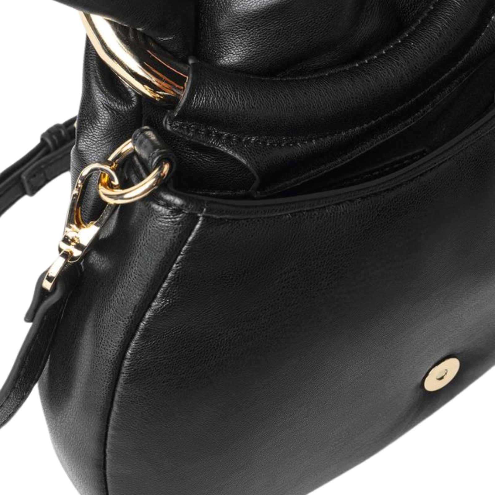 Regular Pochette Con Manico Anello Gaelle - Nero