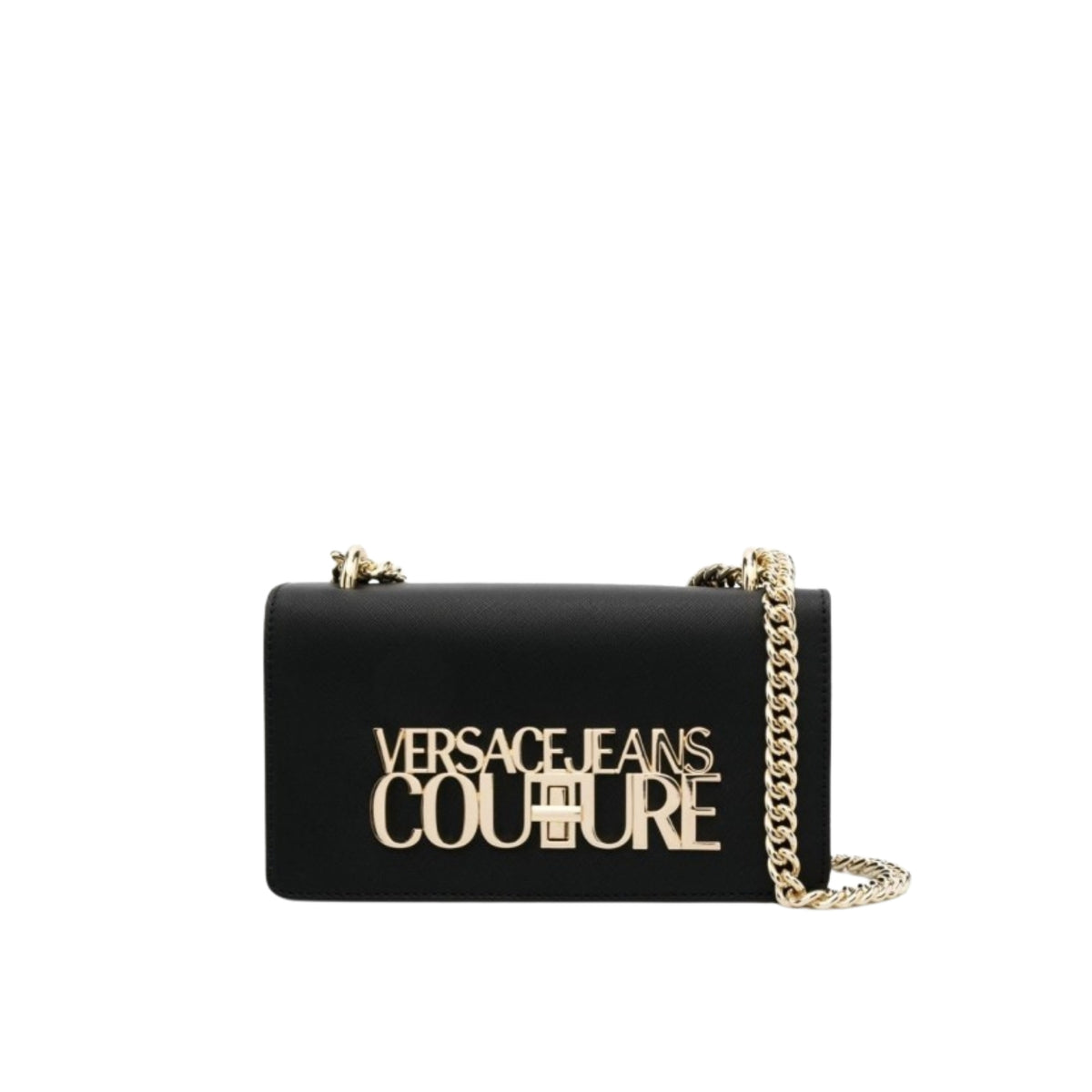 Borsa con placca oro Versace Jeans - Nero