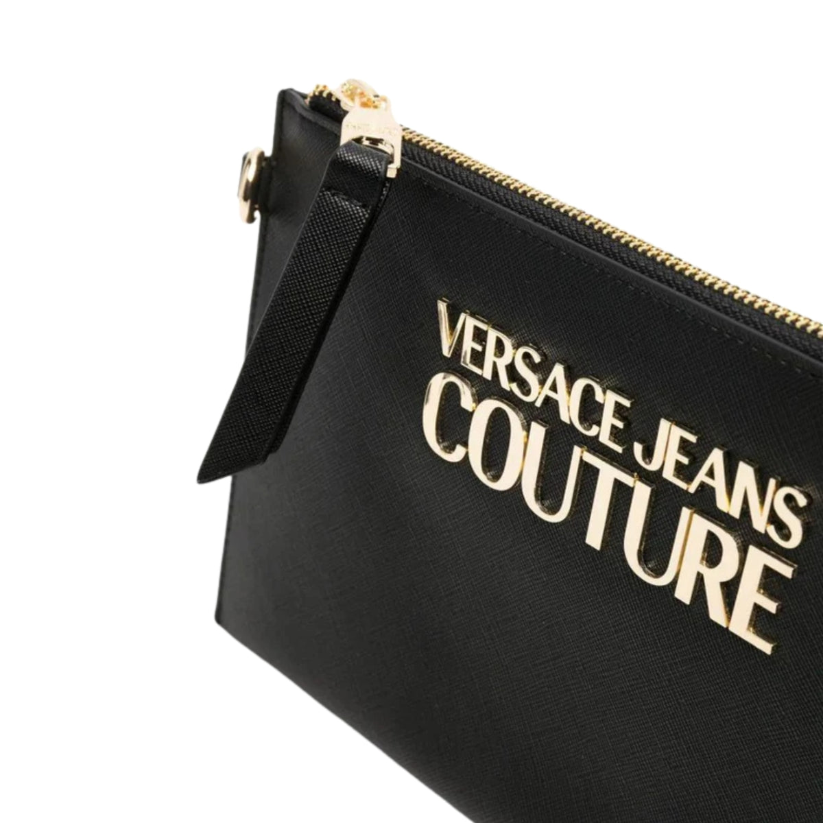 Clutch con placca logo Versace Jeans - Nero