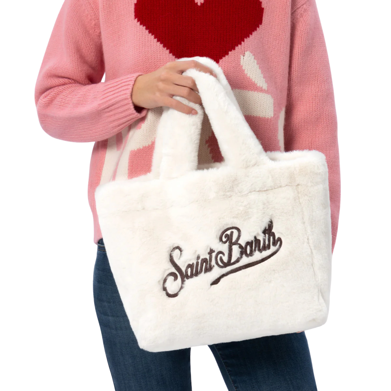 MC2 Borsa Colette bianca effetto fur