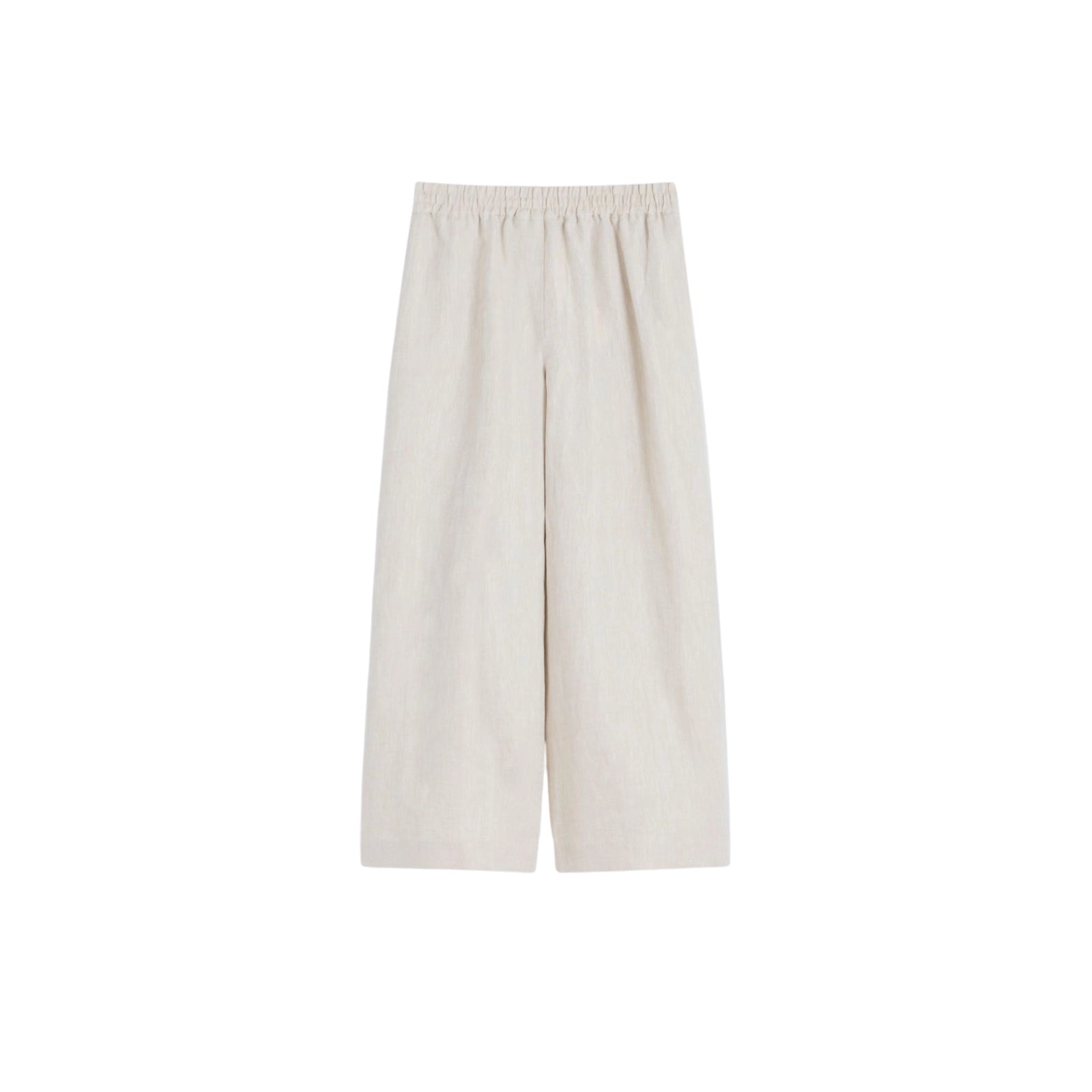 Pantalone FELINO ampio in lino ecru