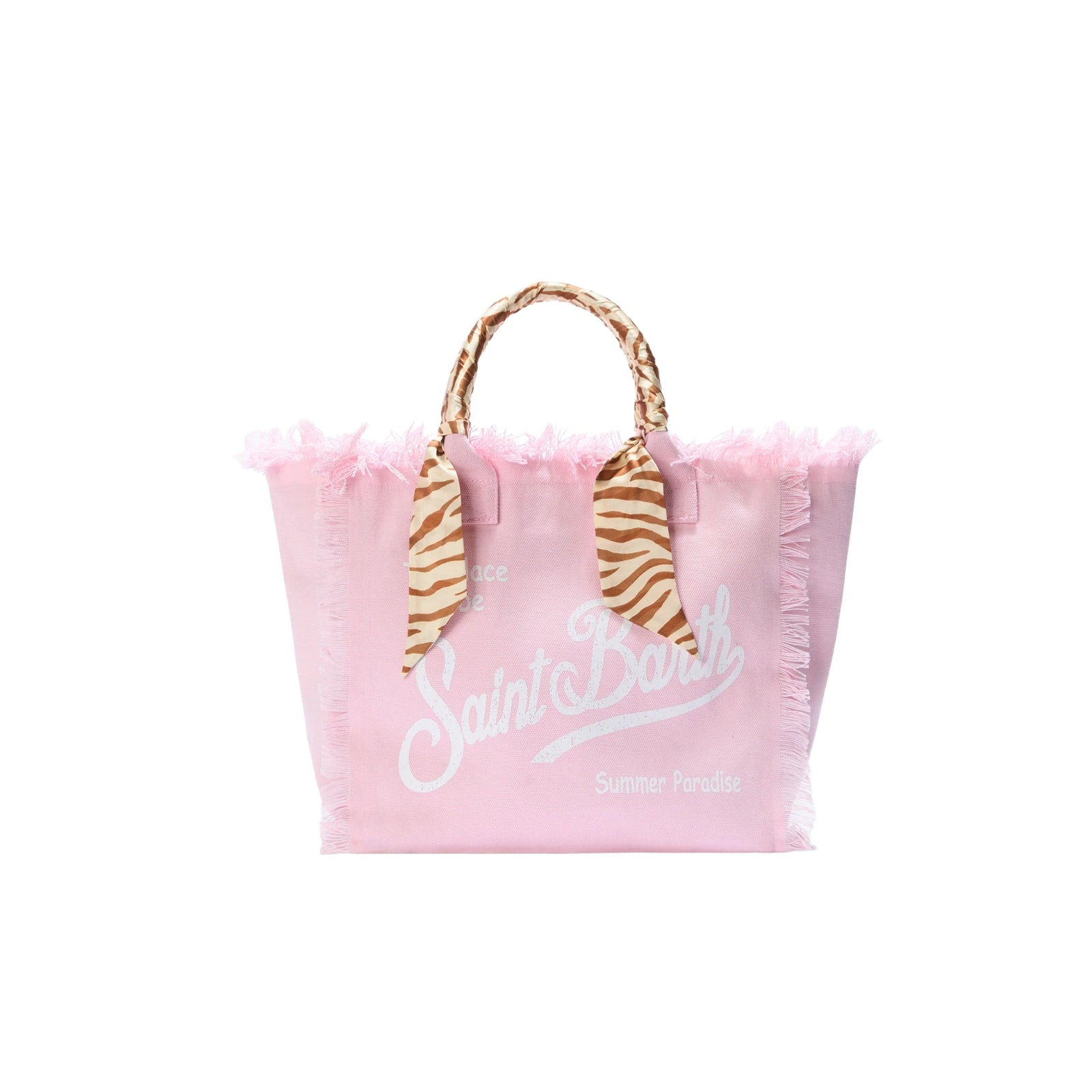Borsa Vanity canvas stampa safari - ROSA