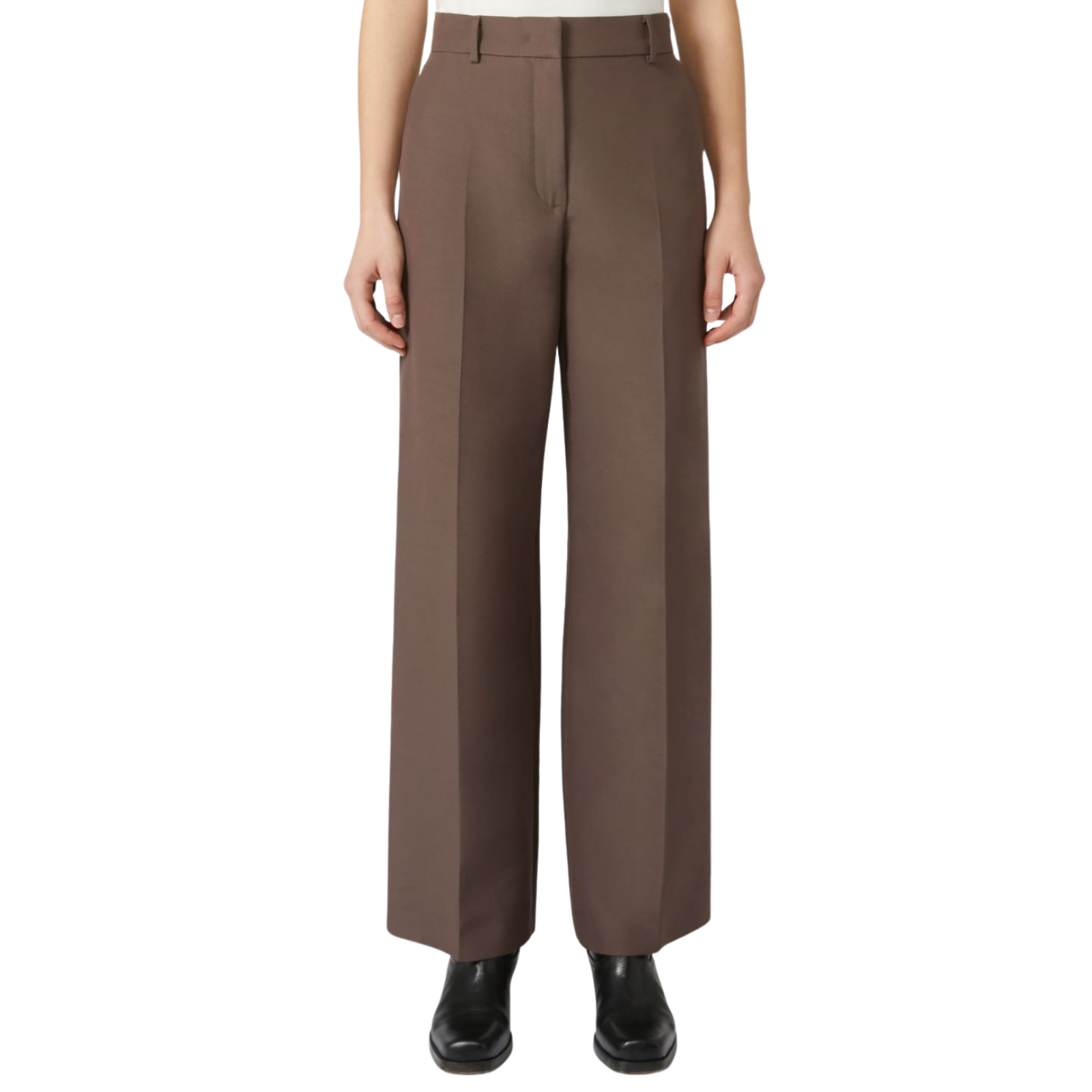 Pantalone palazzo in cotone tecnico - Marco Masi Fashion Store