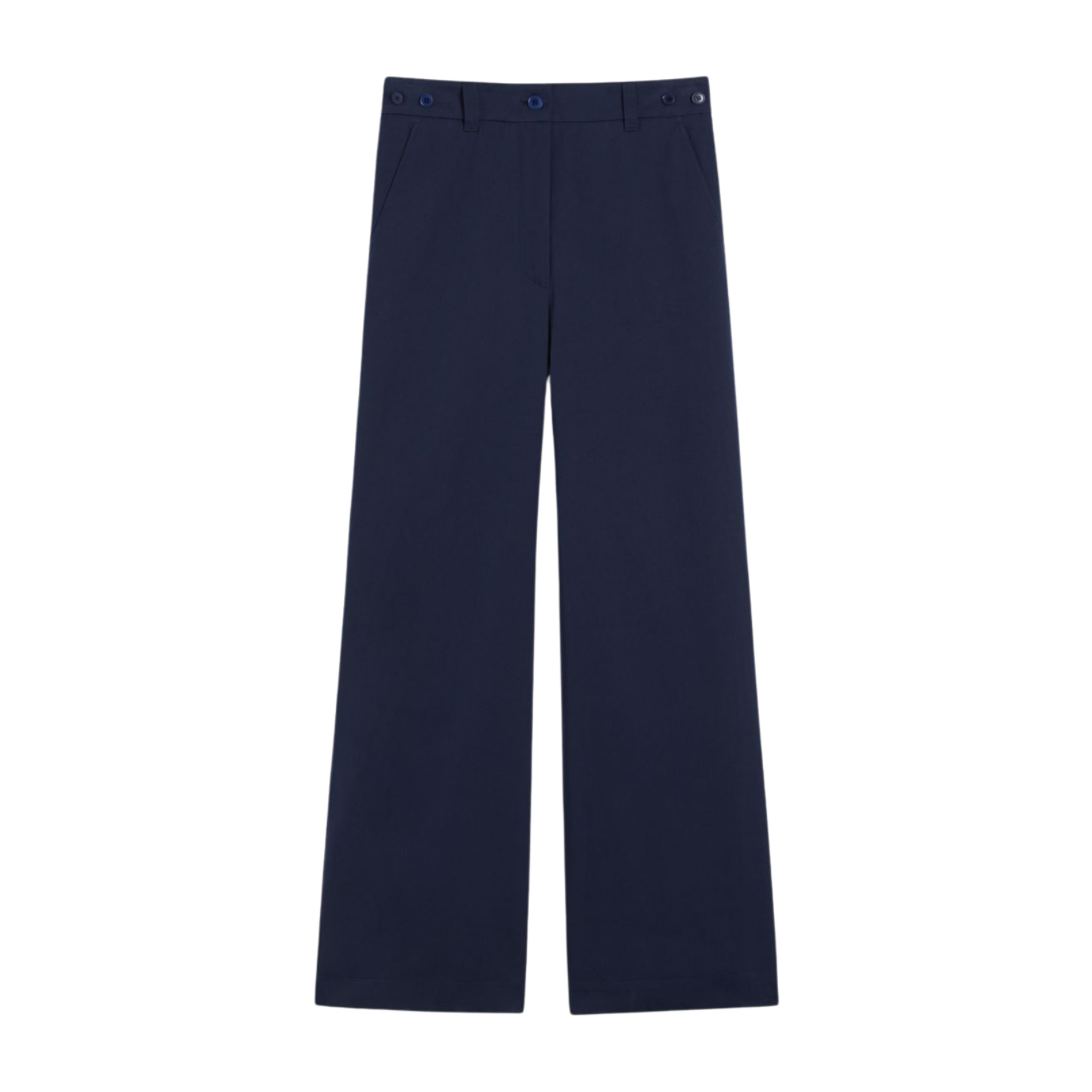 Pantalone in gabardina di cotone - BLU - Marco Masi Fashion Store