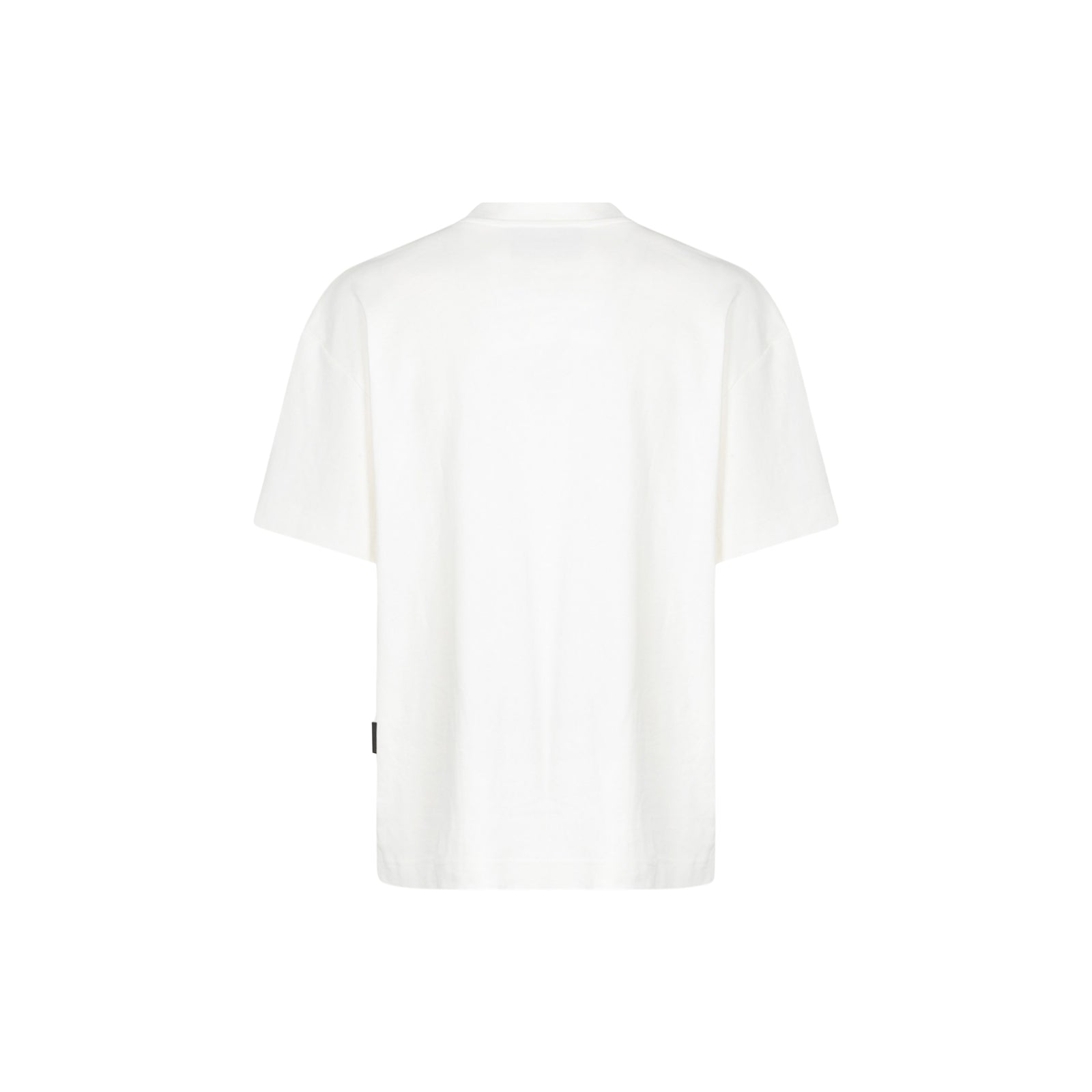 T-Shirt Over In Interlock - BIANCO