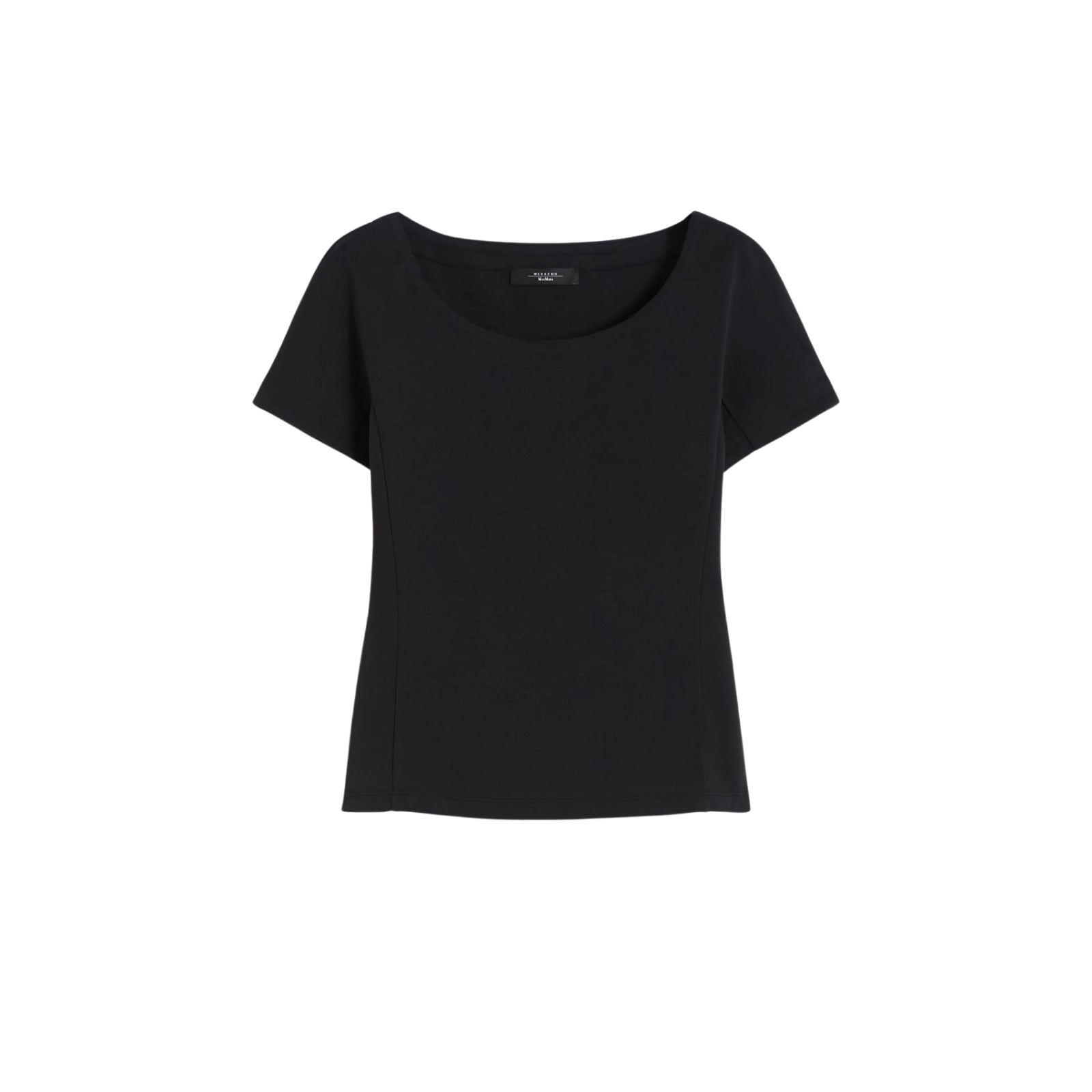 Top MULTIG aderente in jersey - NERO