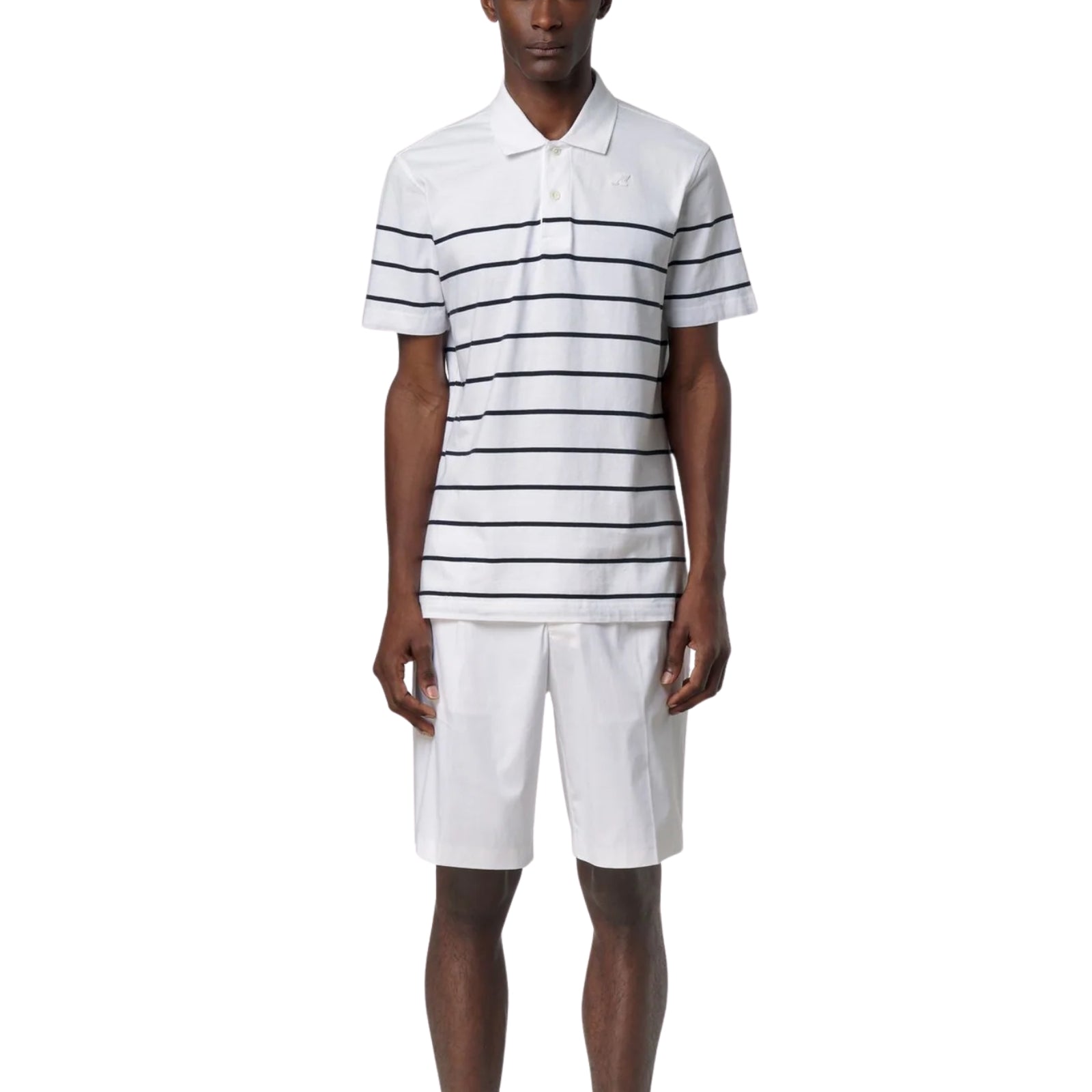 Polo LAYO-FRENCH JERSEY YARN DYED - BIANCO