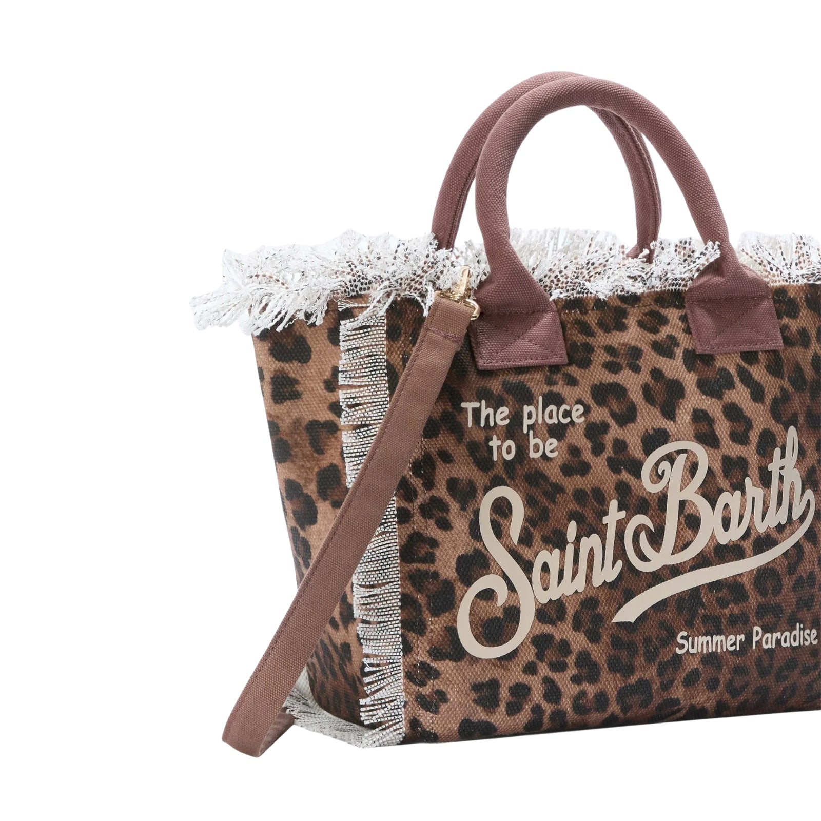 Borsa Colette in canvas di cotone - LEOPARDATO