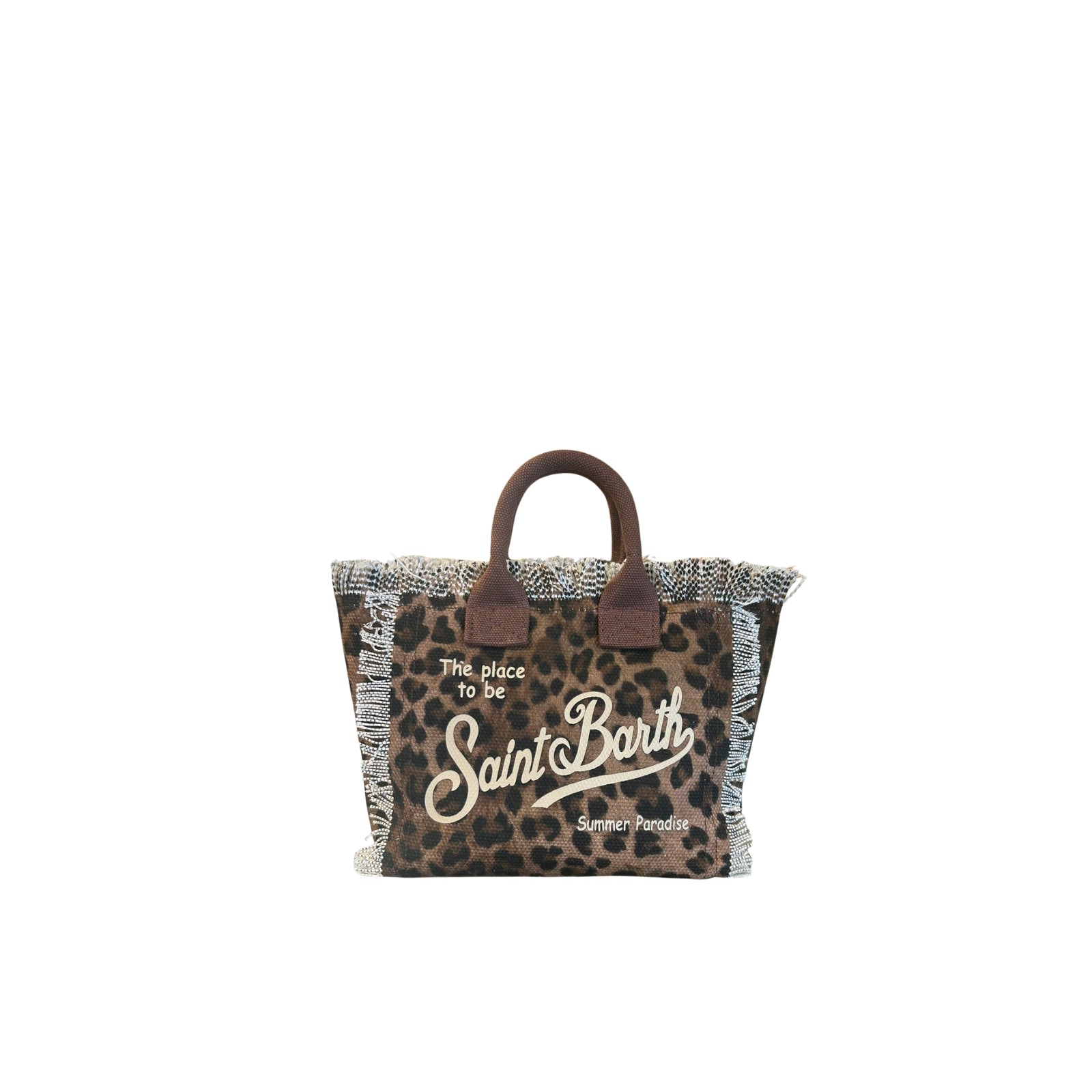 Borsa Mini Vanity in Canvas di cotone - LEOPARDATO