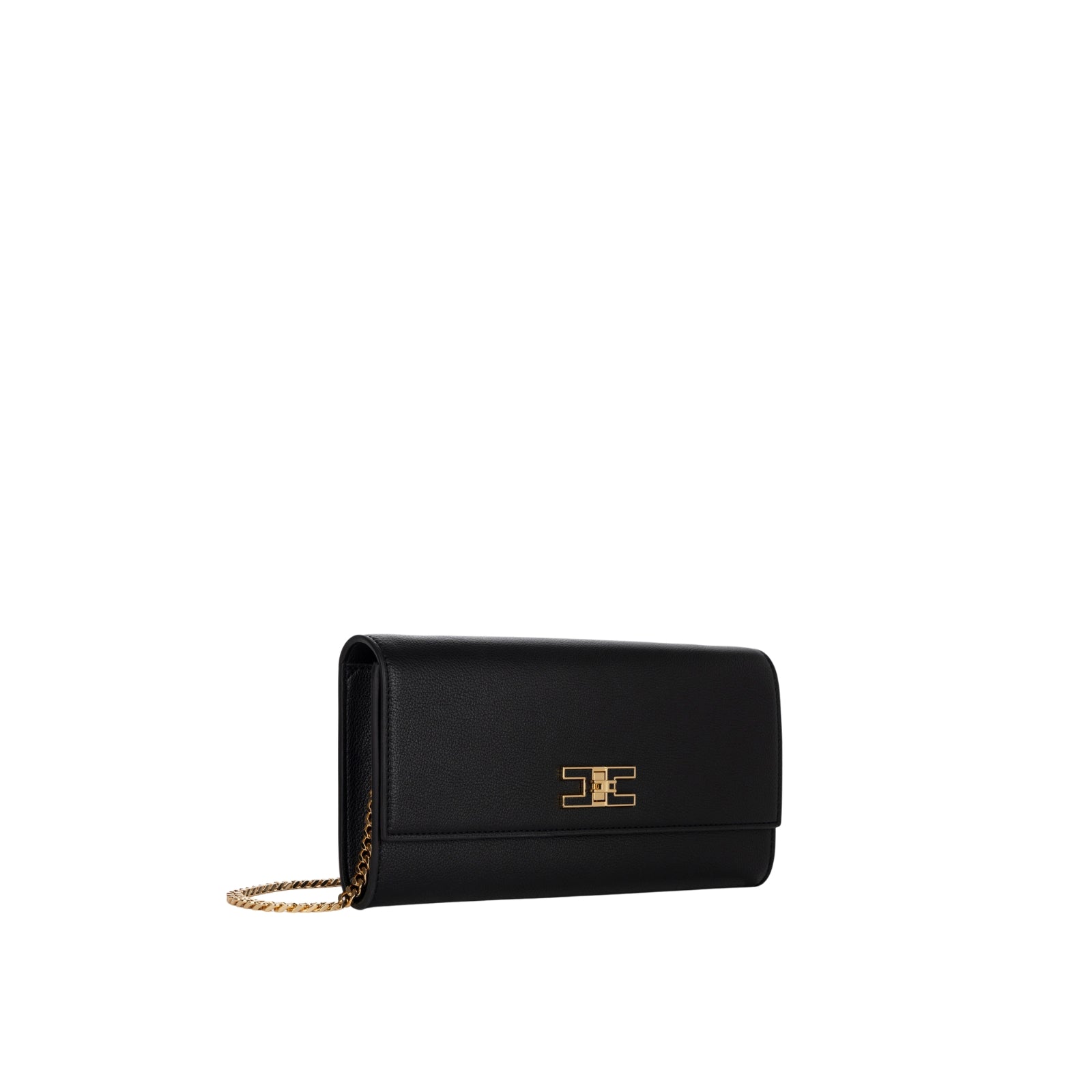 Borsa baguette con catena - NERO