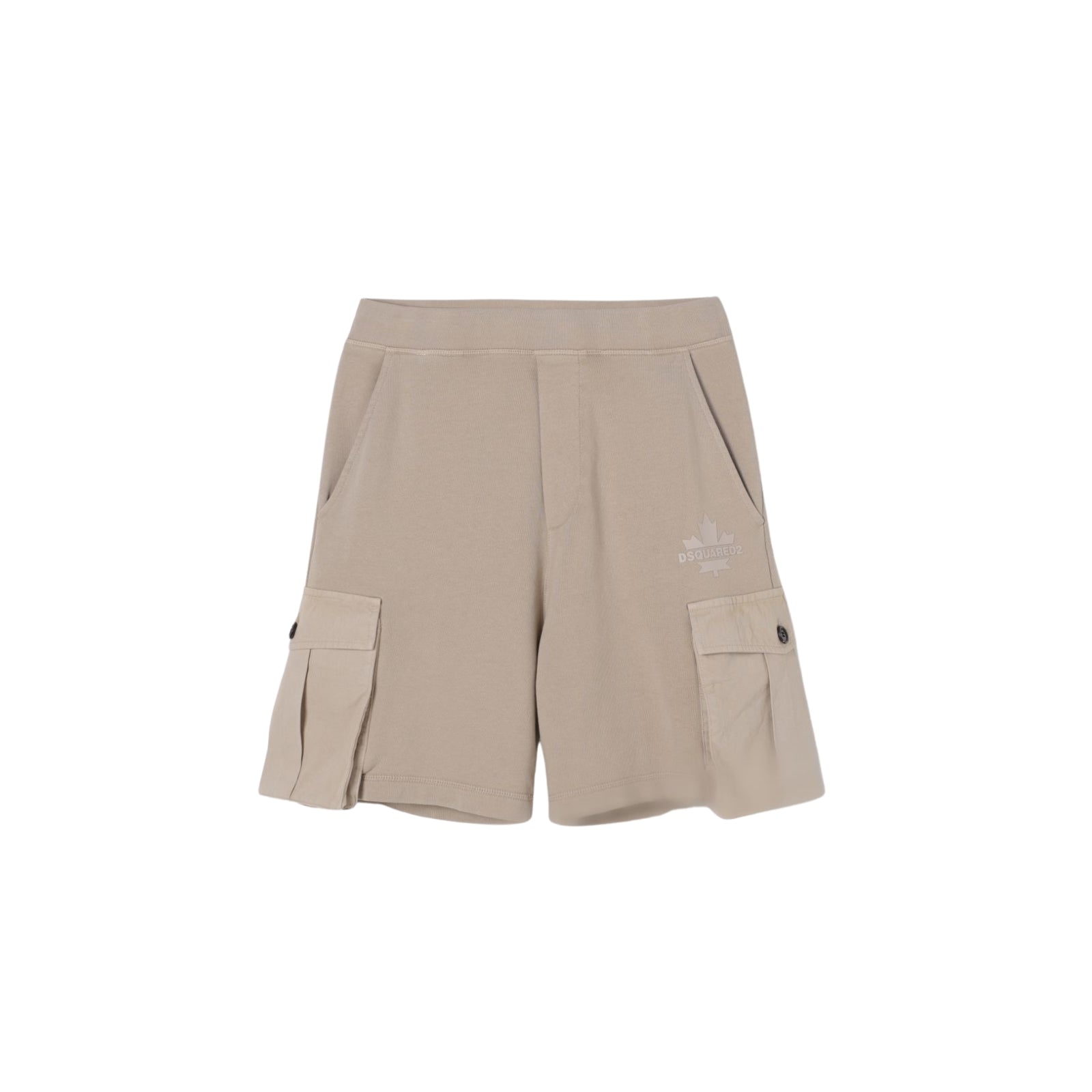 Pantaloncino cargo in felpa