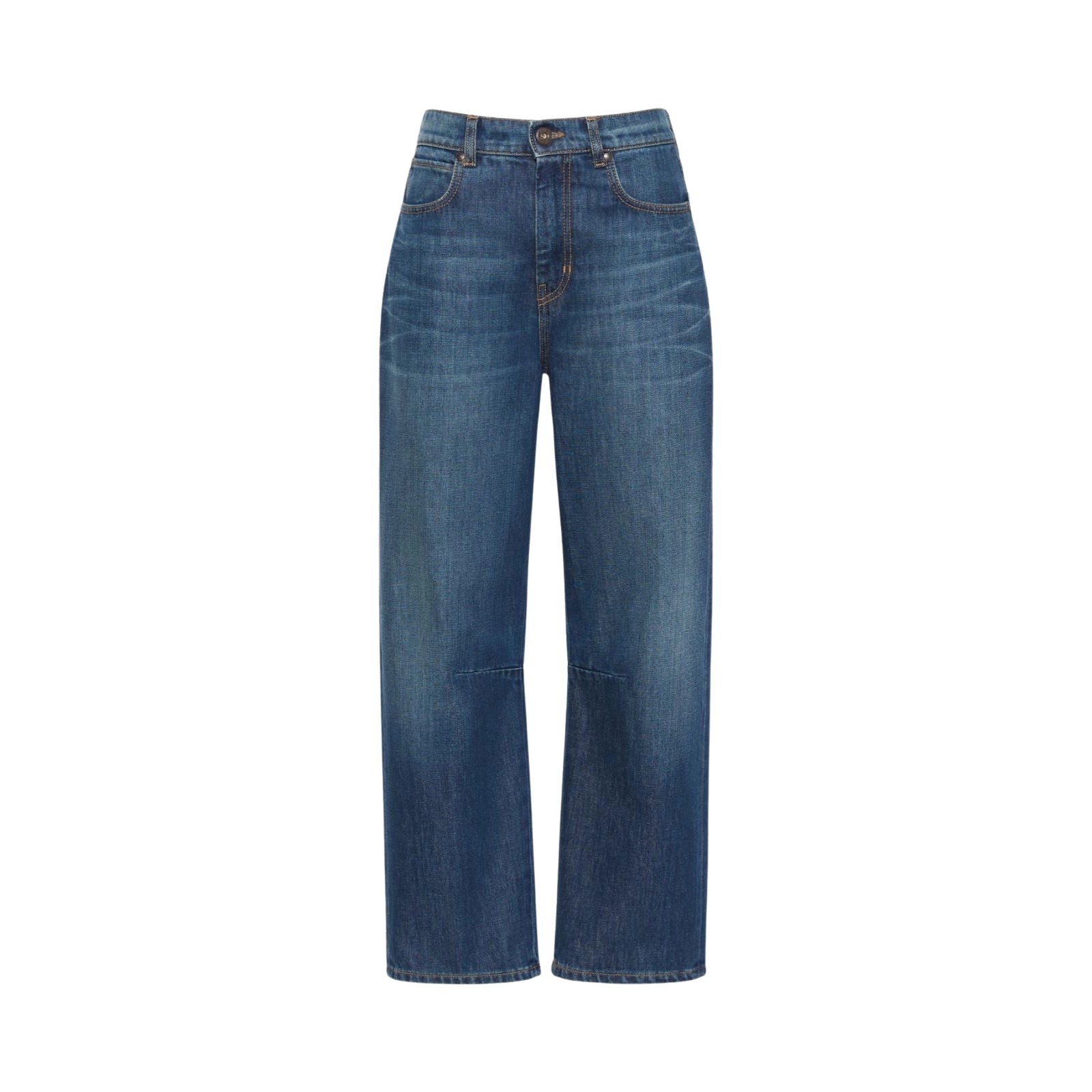 Jeans barrel leg in denim