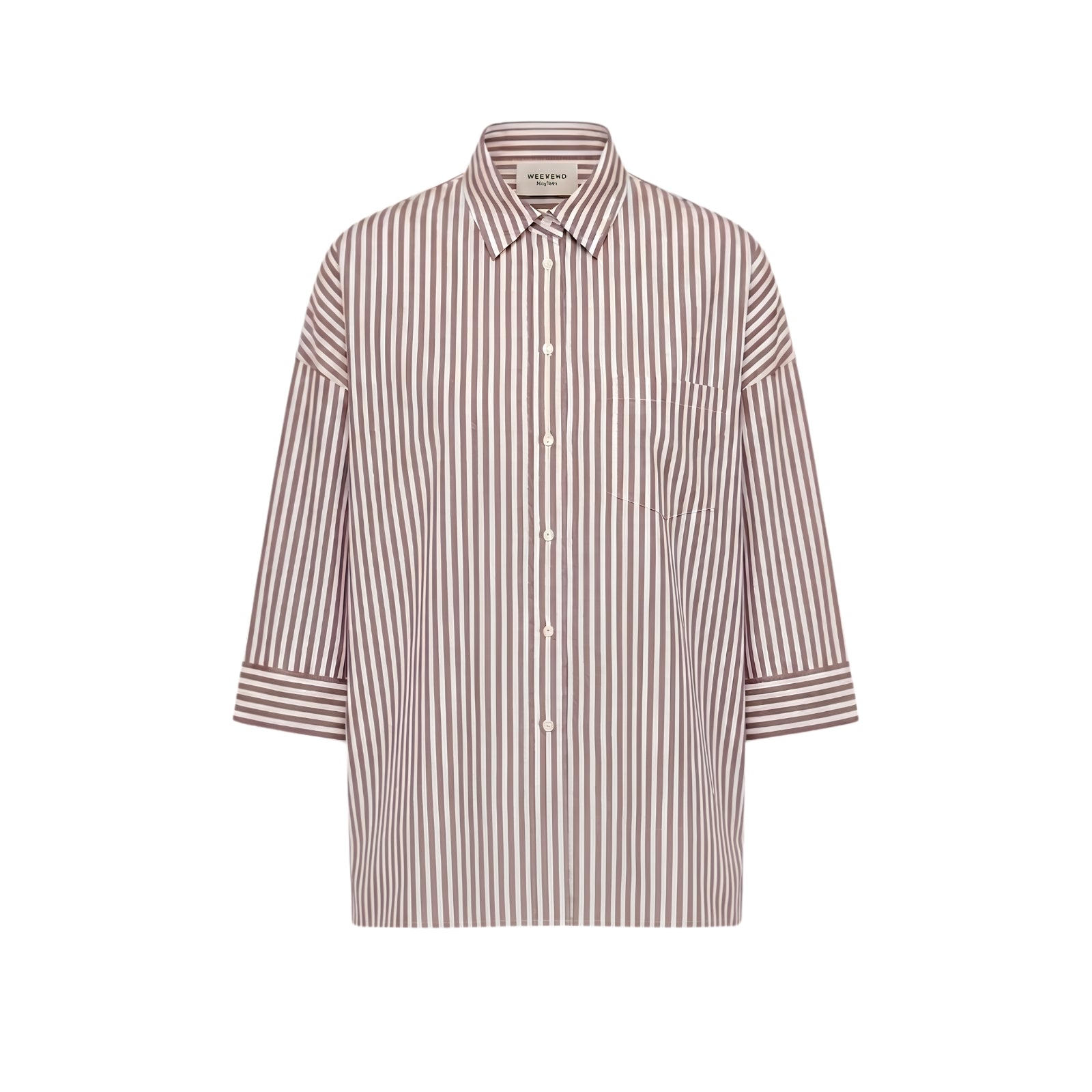 Camicia boxy in popeline di cotone
