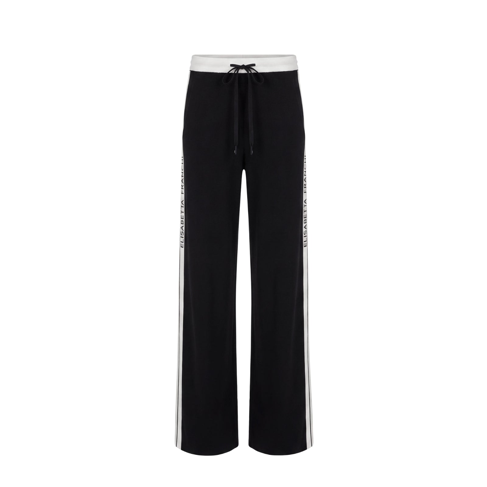 Pantaloni in maglia con logo - NERO