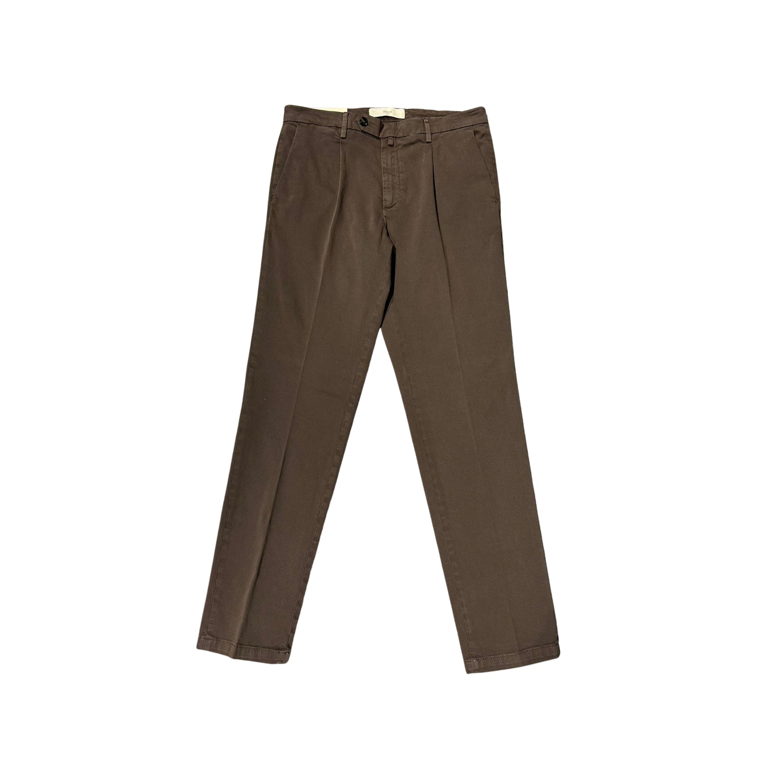Pantalone Tasca America in gabardina BG21 - MARRONE