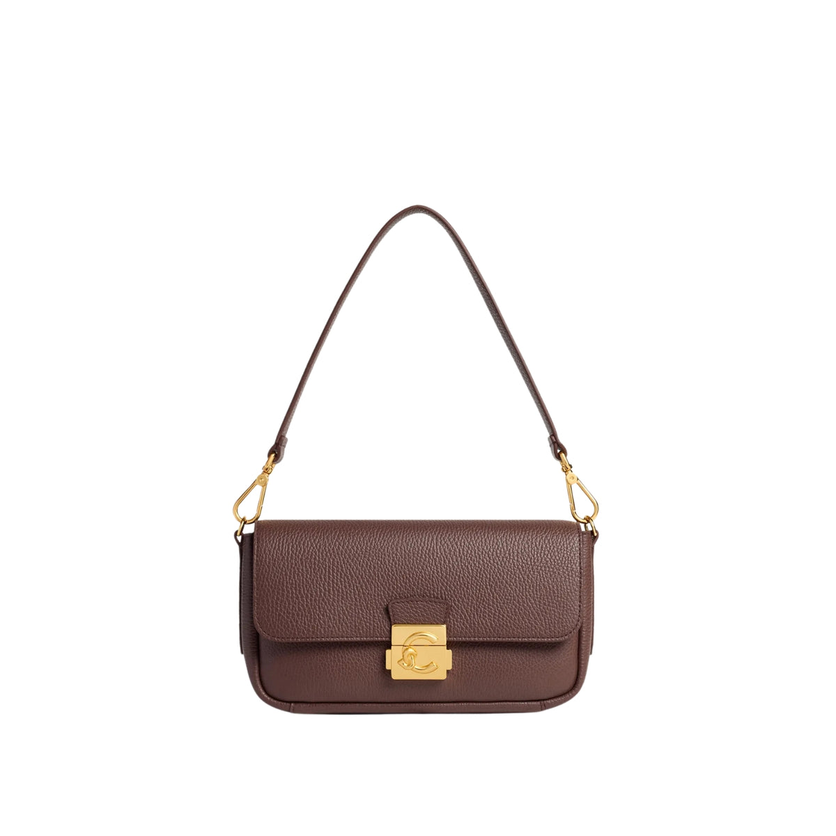 Borsa in pelle bottalata con chiusura distintiva - Berry