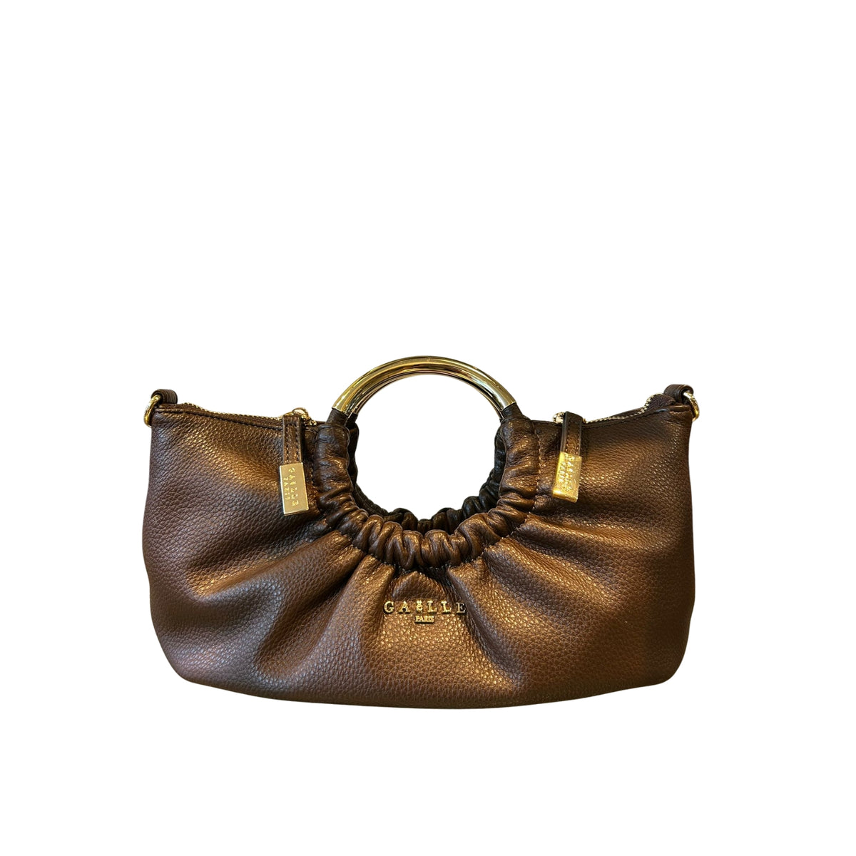Borsa Hobo con manico ad anello - Moro