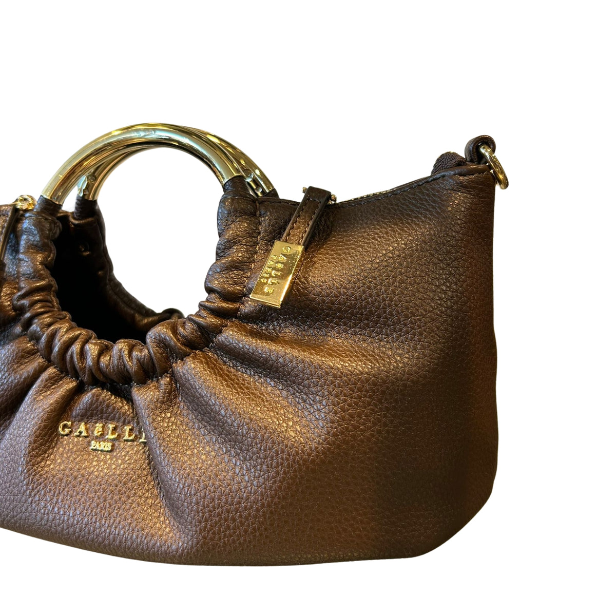 Borsa Hobo con manico ad anello - Moro