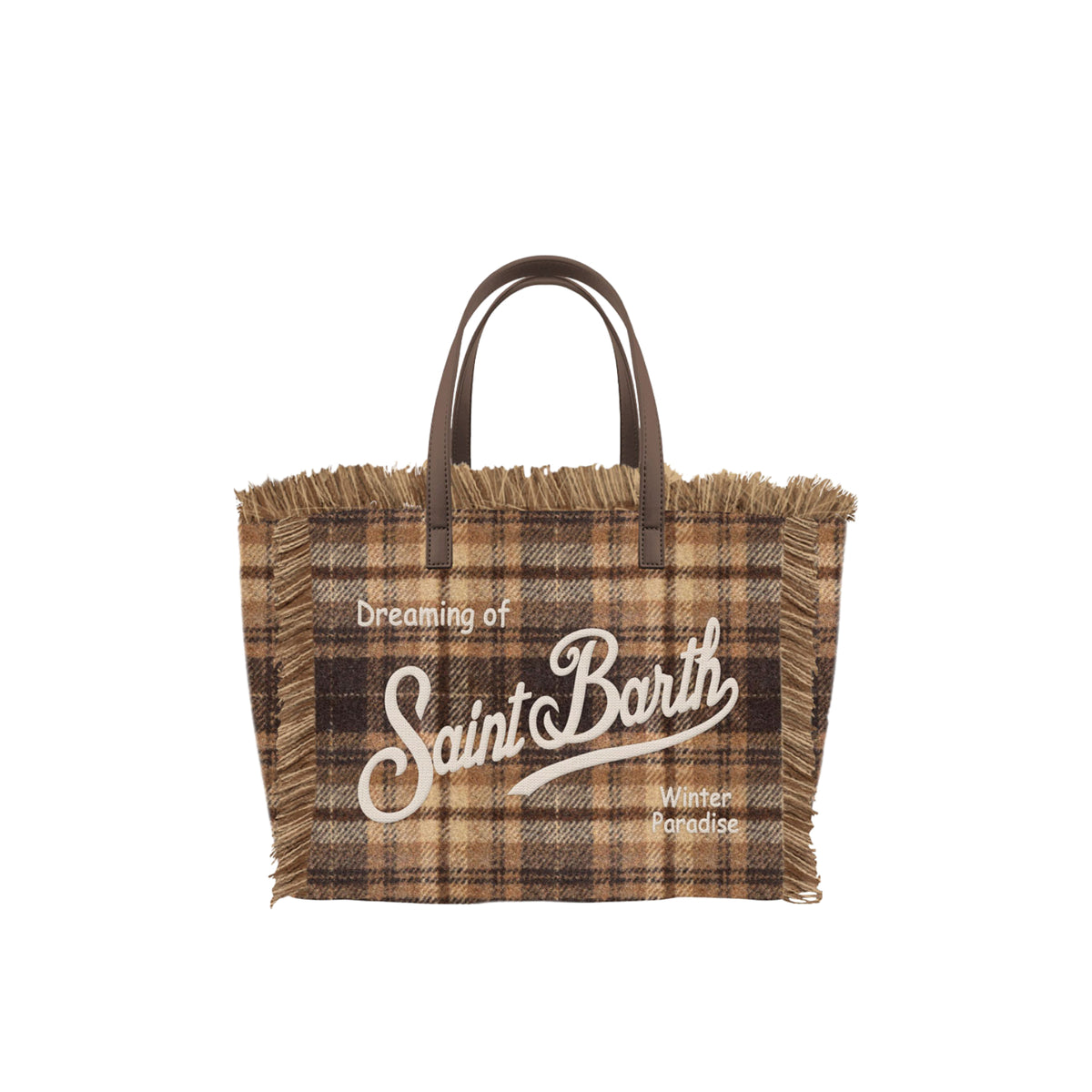 Borsa Colette Wool in lana con motivo Tartan