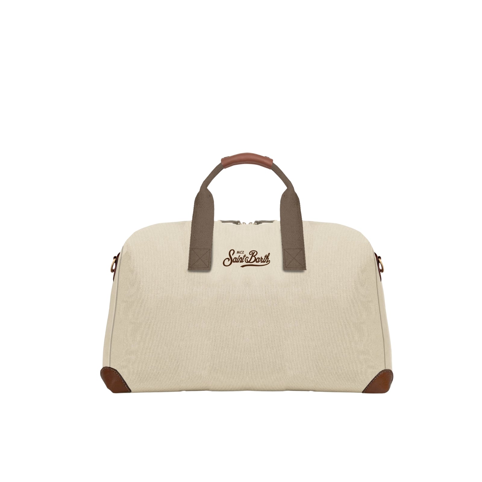 Borsone Daily in misto cotone con logo ricamato - BEIGE