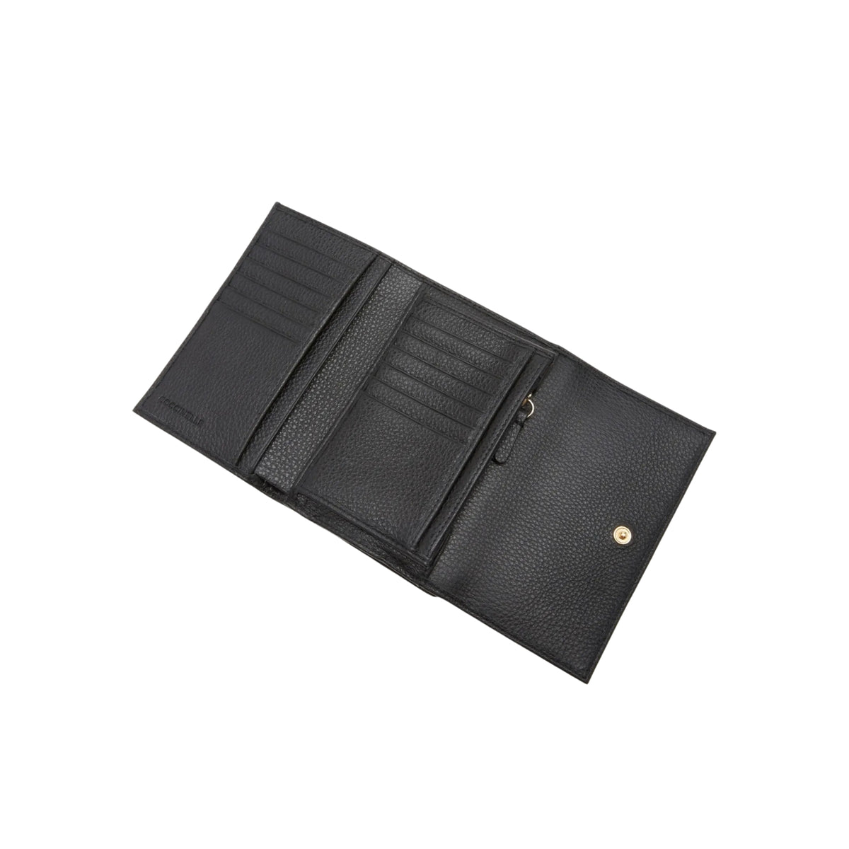 Portafoglio con patta linea Metallic - Nero