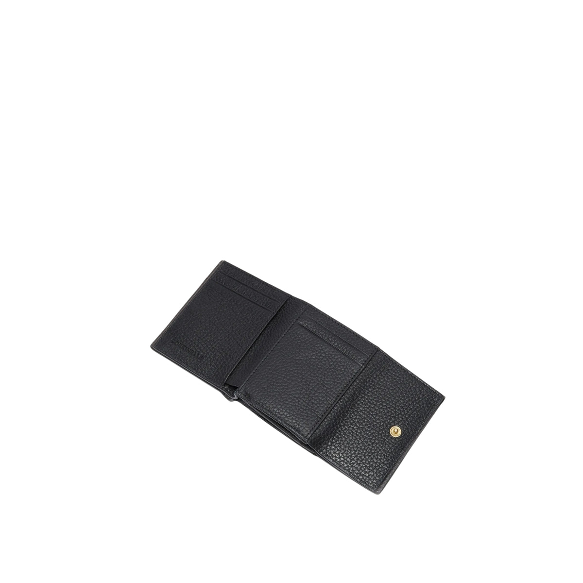 Mini portafoglio con patta linea Metallic - Nero