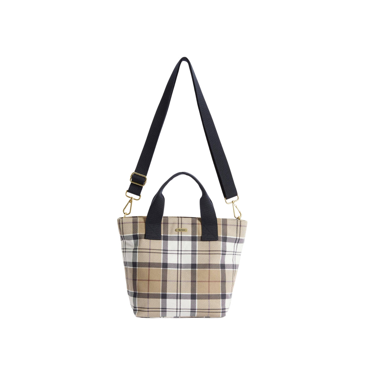 Borsa tote Maisy in tartan - Beige