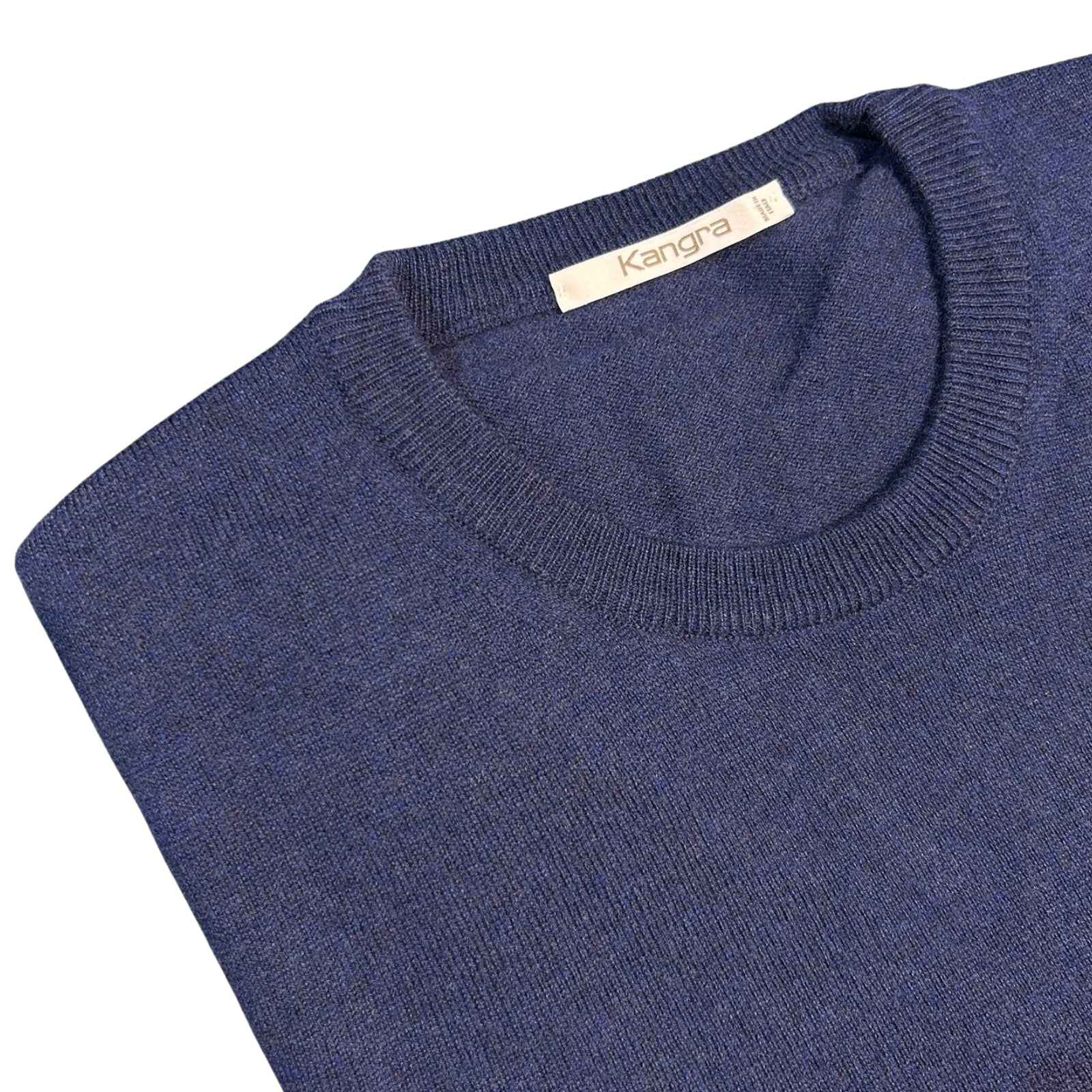 Maglia Girocollo In Lana Merinos - BLU