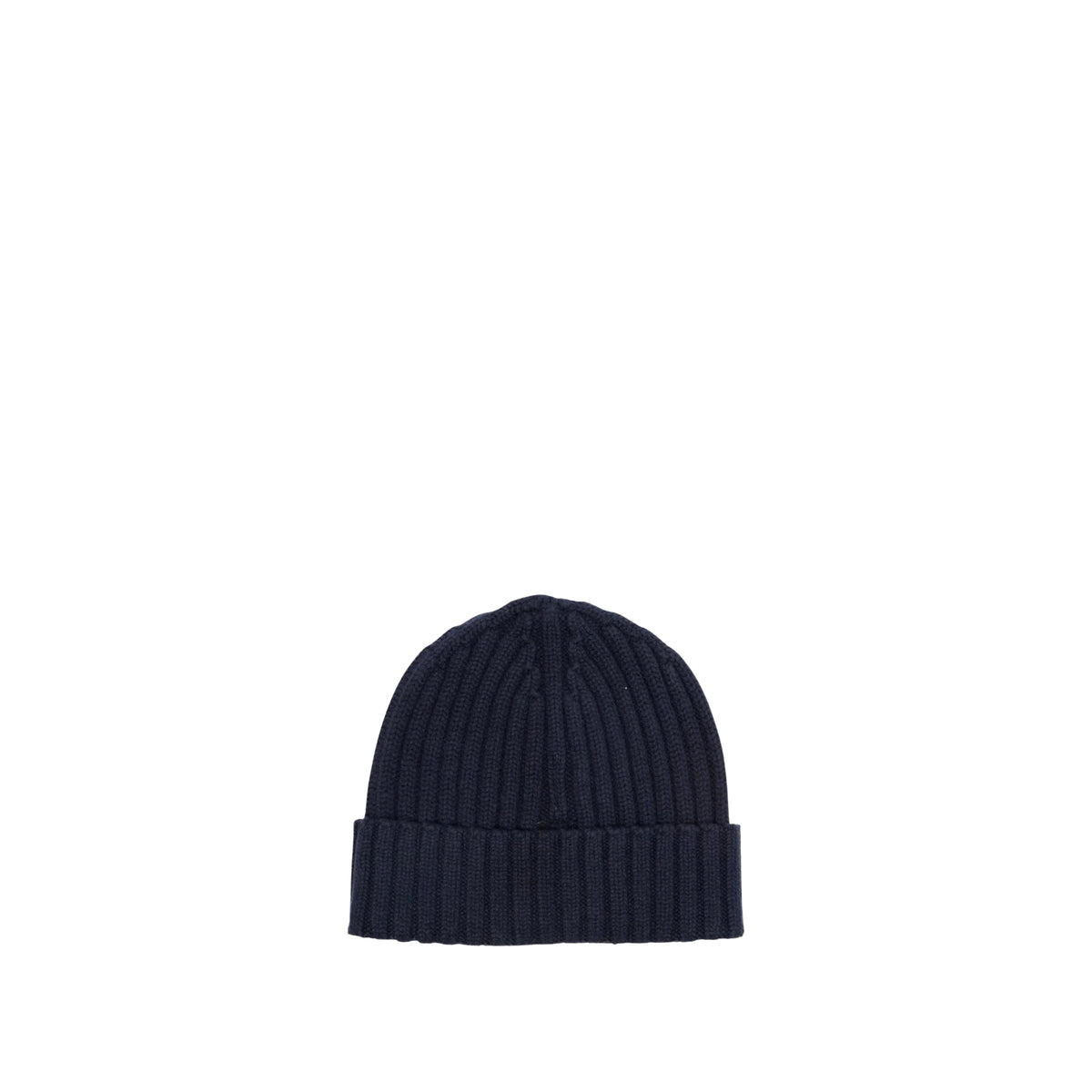 Berretto Wengen in lana con ricamo logo-BLU