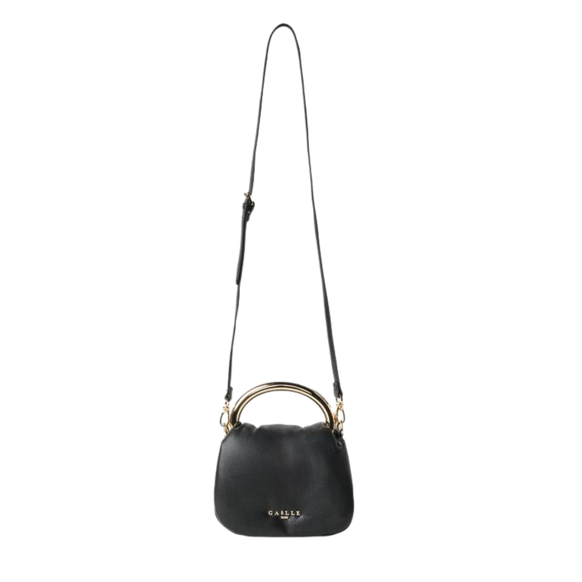 Borsa Mini Pochette con maxi manico ad anello - Nero