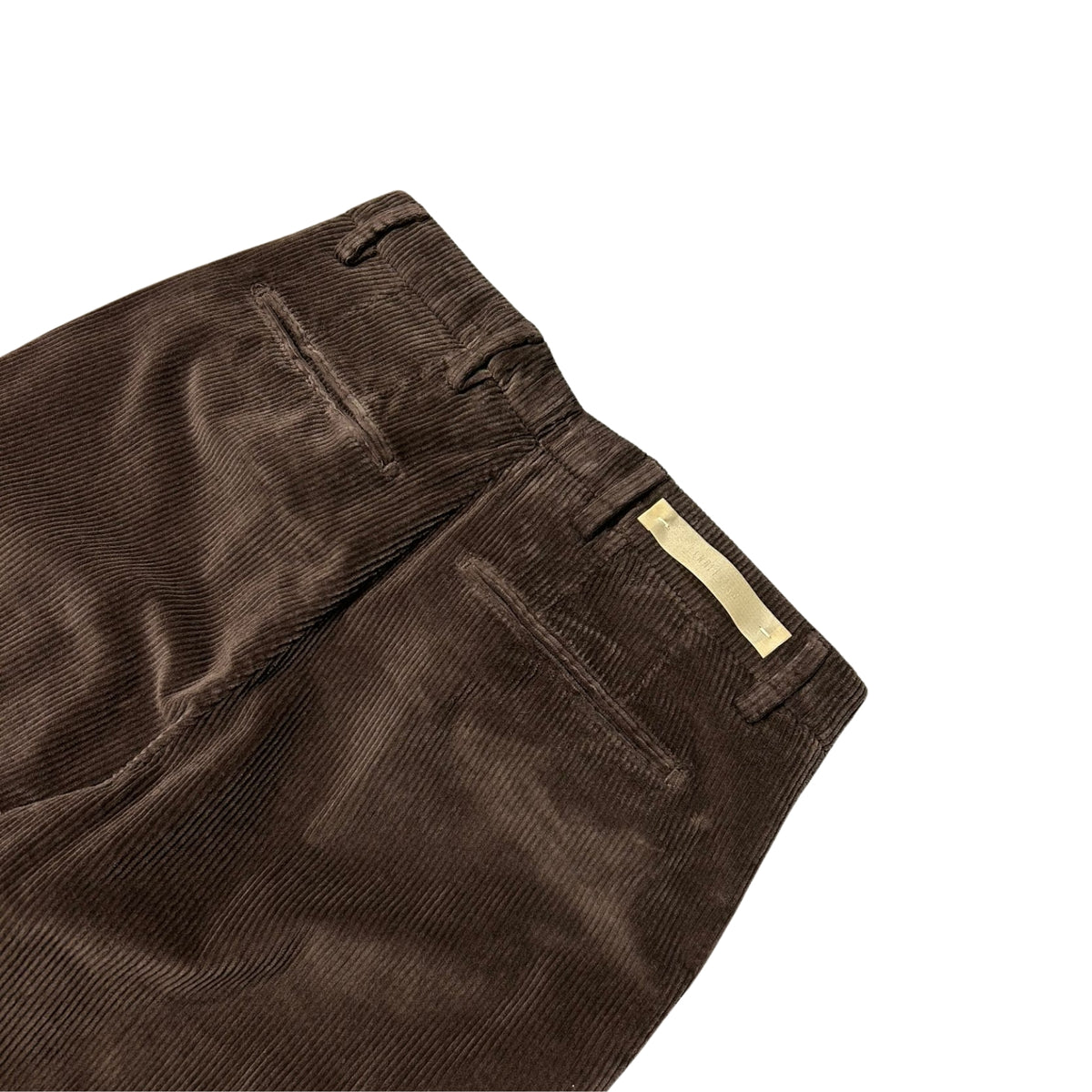 Pantalone Tasca America in velluto a coste - Marrone
