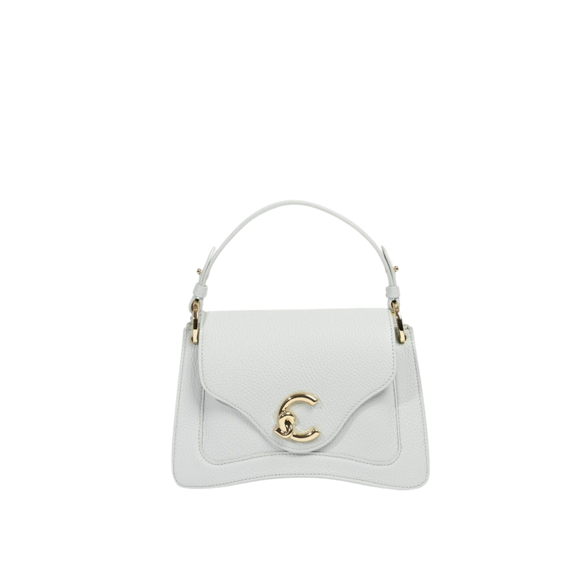 Borsa C-Me Small con logo plettro - Bianco