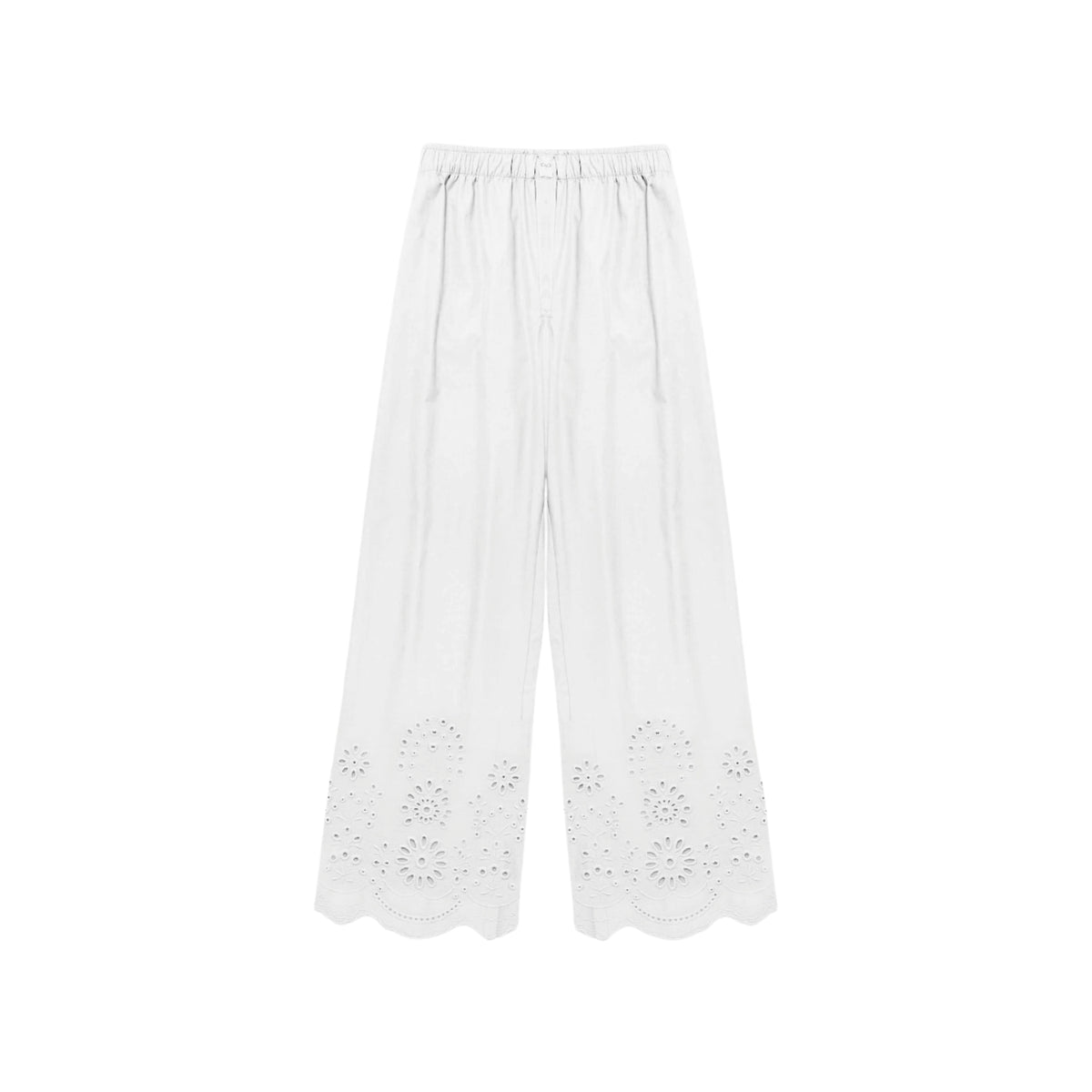 Pantalone Inez in sangallo - Bianco