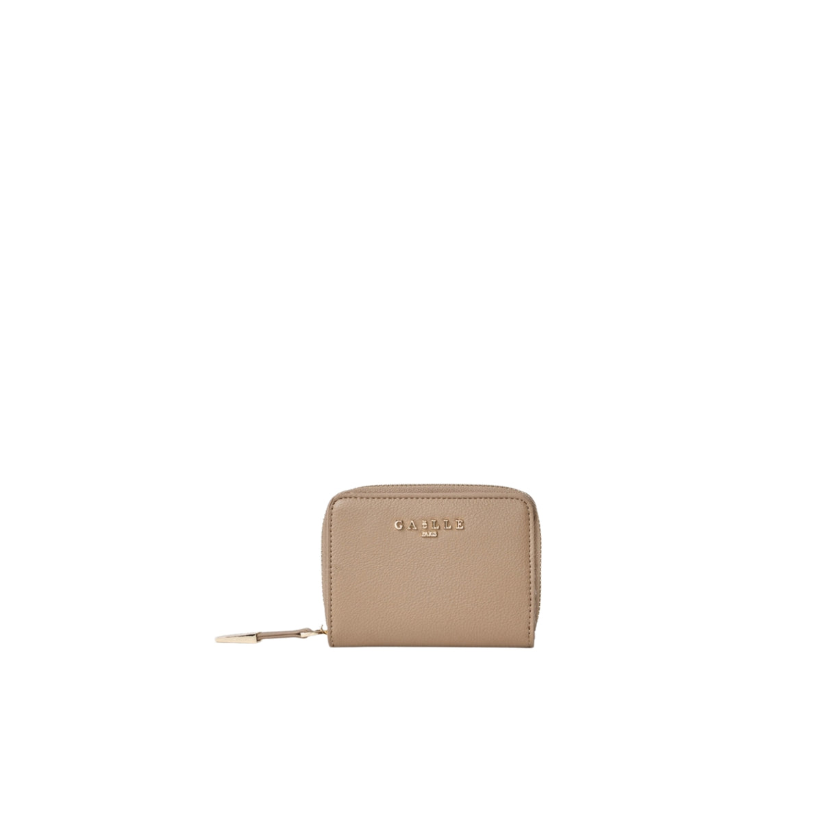 Portafoglio Mini Zip Around bottalato - Cammello