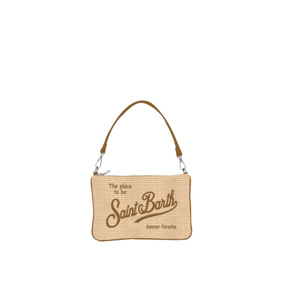 Pouch Parisienne Mini in paglia sintetica - Naturale