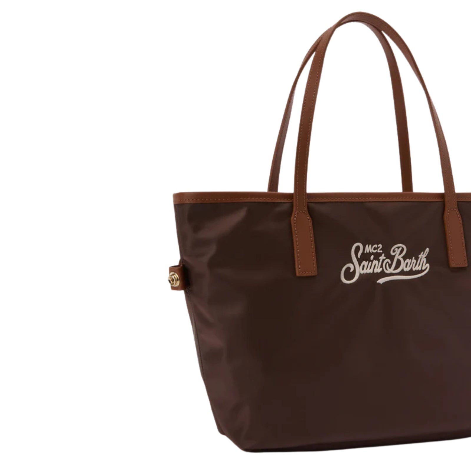 Borsa City regular in nylon - MARRONE