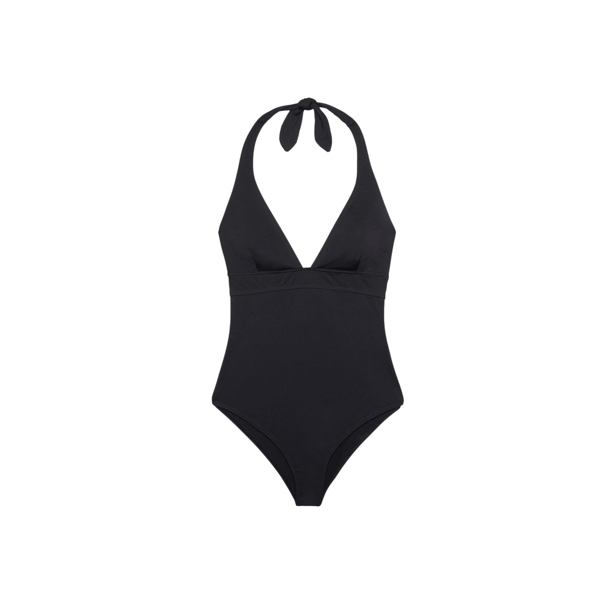 Costume intero Marylin scollo a V - Nero