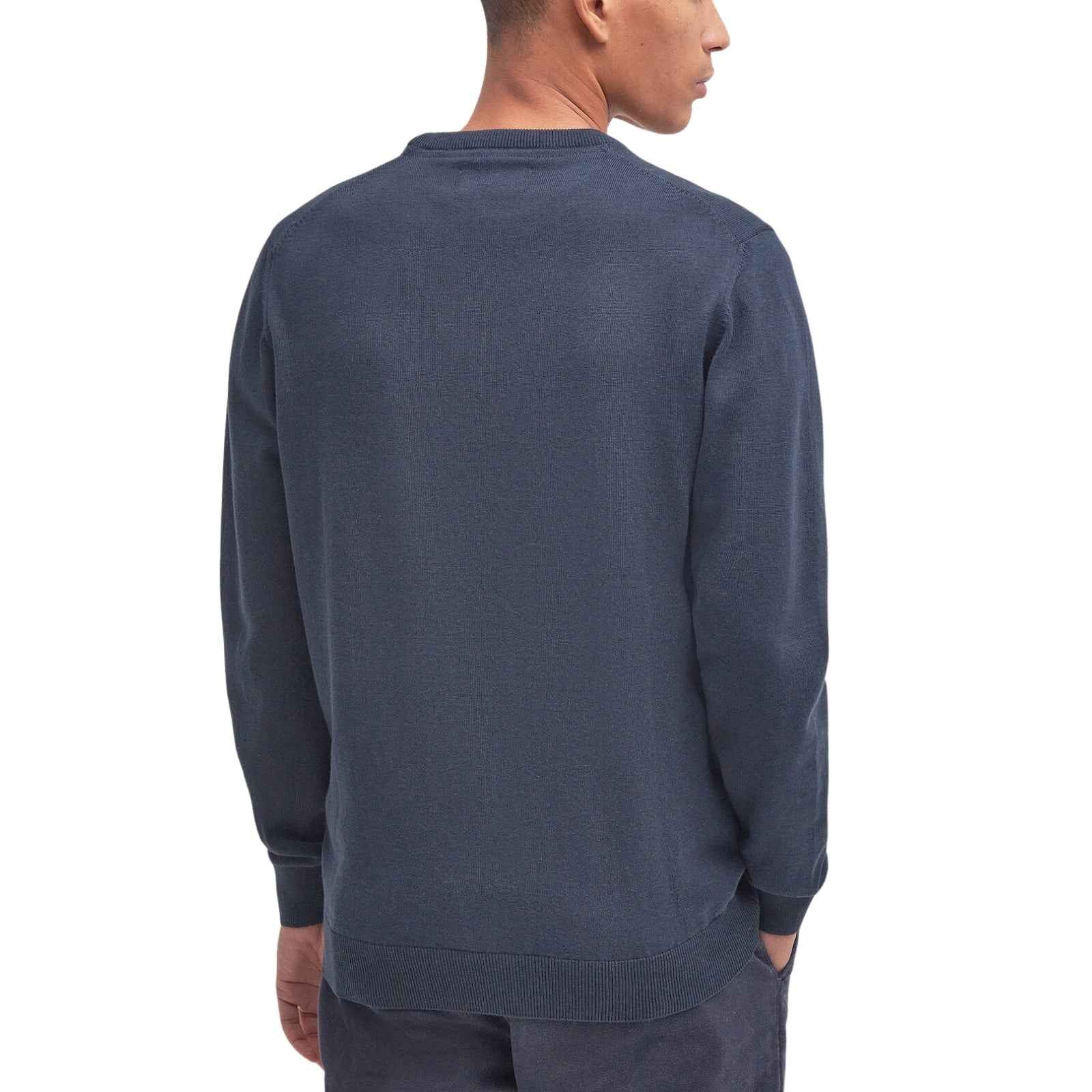 Maglione girocollo in cotone Pima - BLU