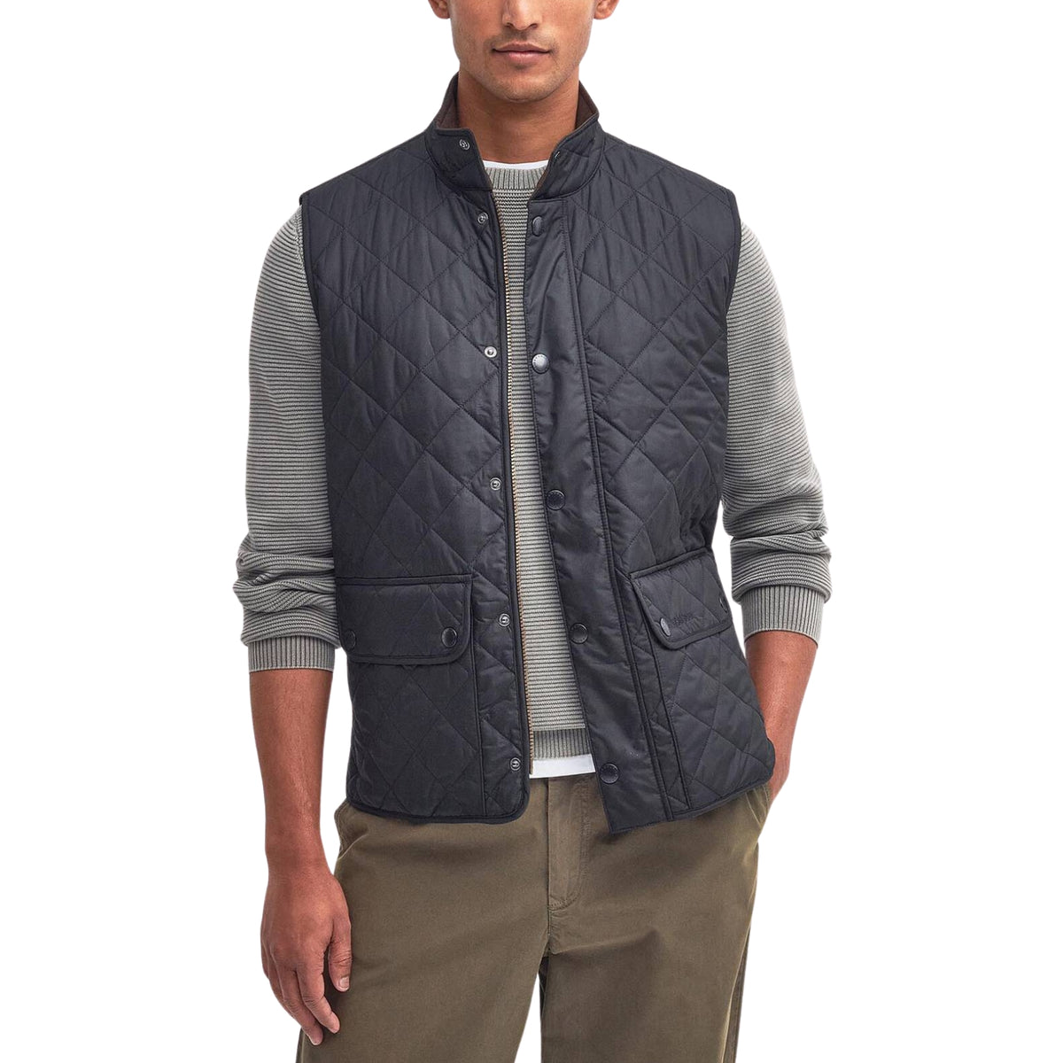 Gilet Lowerdale trapuntato a rombi - Blu
