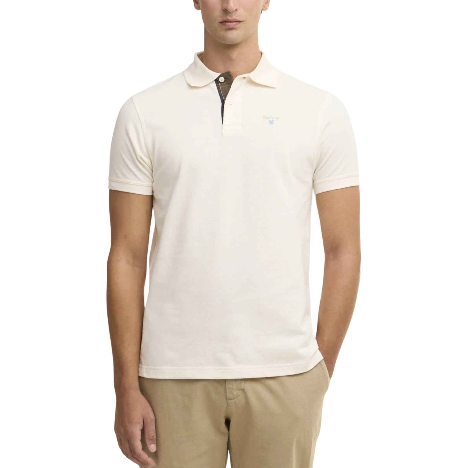 Polo in piqué di cotone - BIANCO