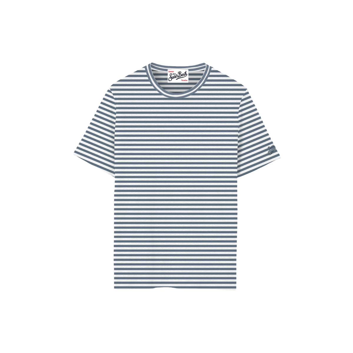 T-shirt Dover a righe - Blu