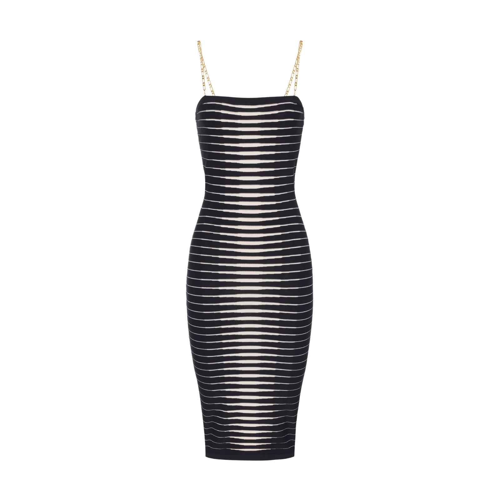 Abito in maglia con zebra jacquard