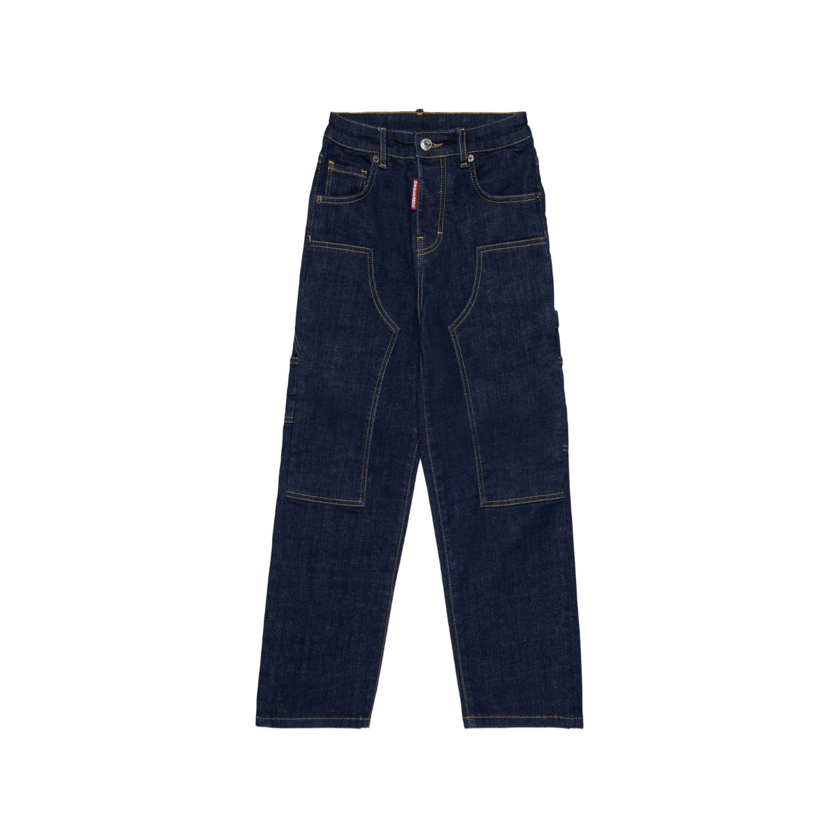 Jeans cargo gamba larga multitasche - Denim
