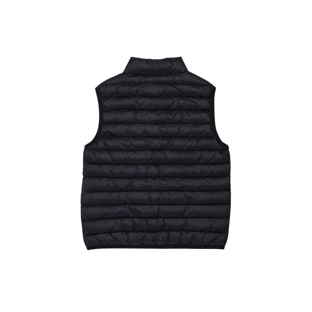 Gilet imbottito con trapuntatura orizzontale - Nero