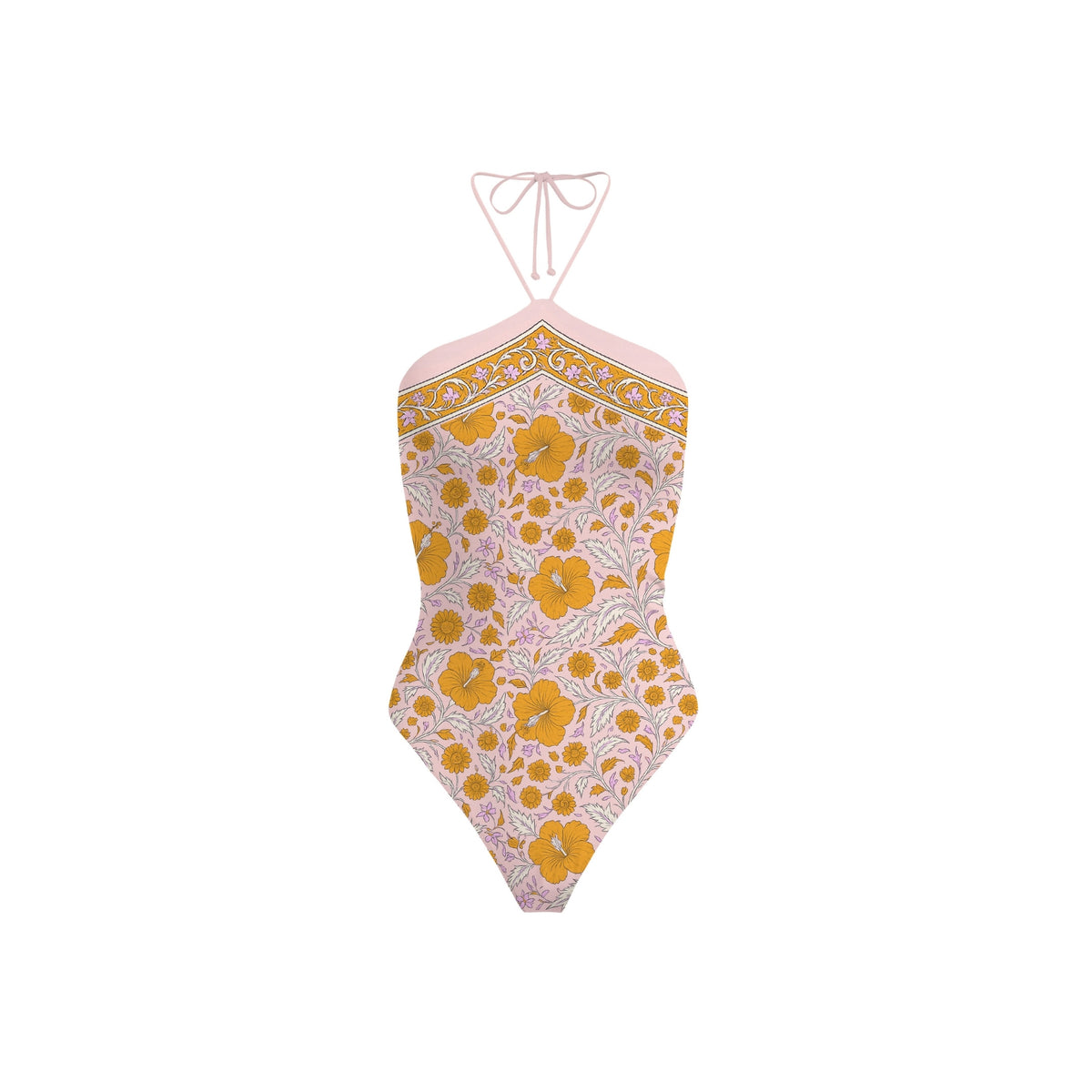 Costume intero Meryem stampa ibiscus - Fantasia