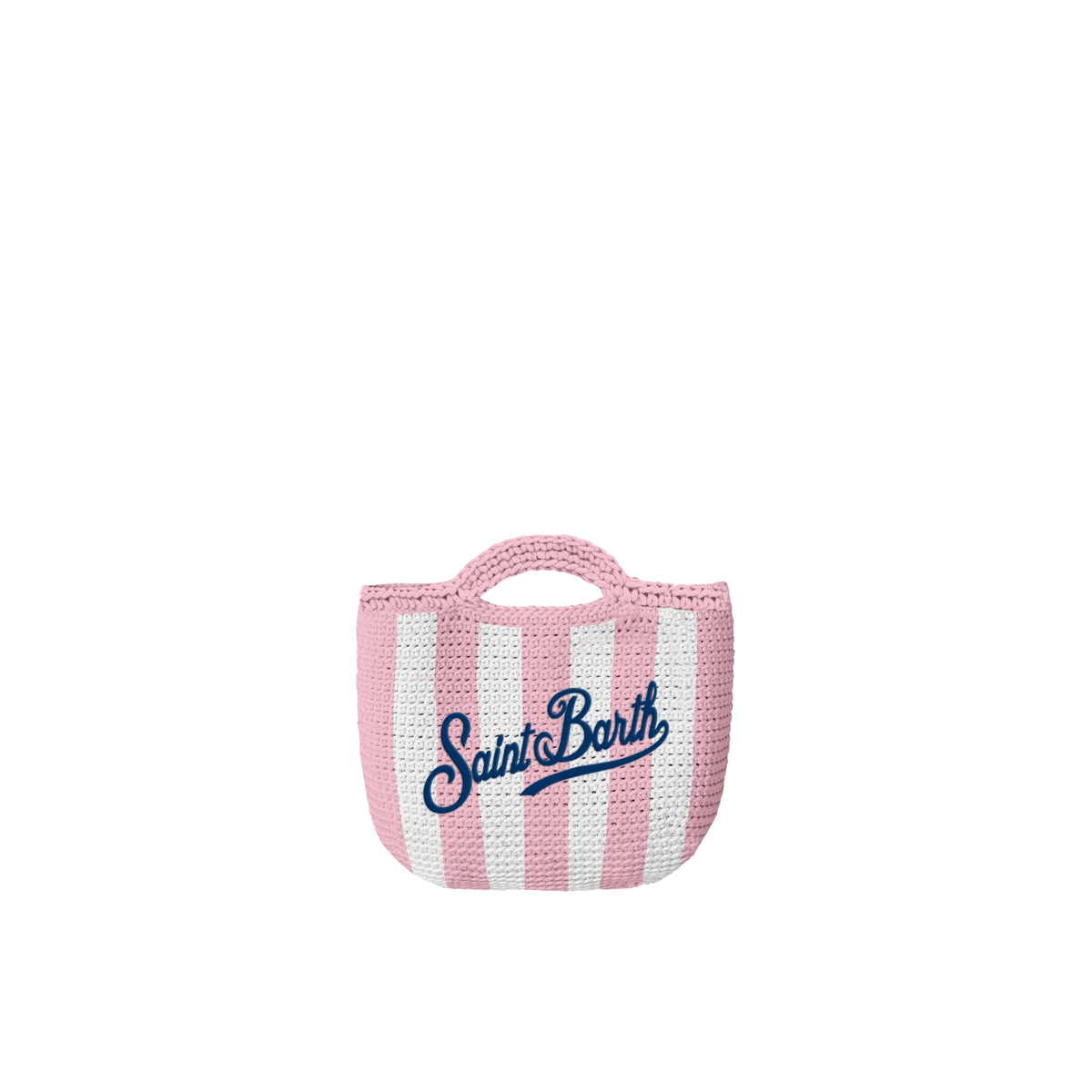 Borsa mini Crochet a righe - Rosa
