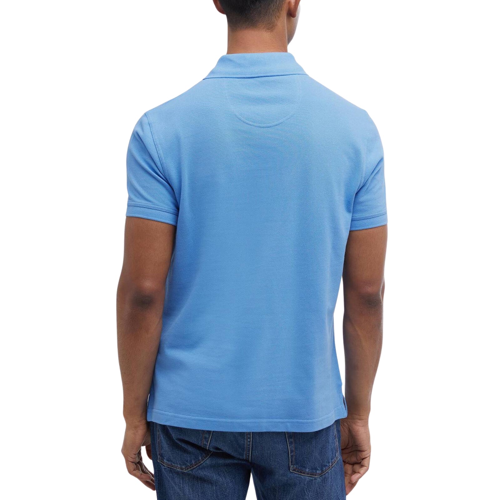 Polo in piquè di cotone - CELESTE