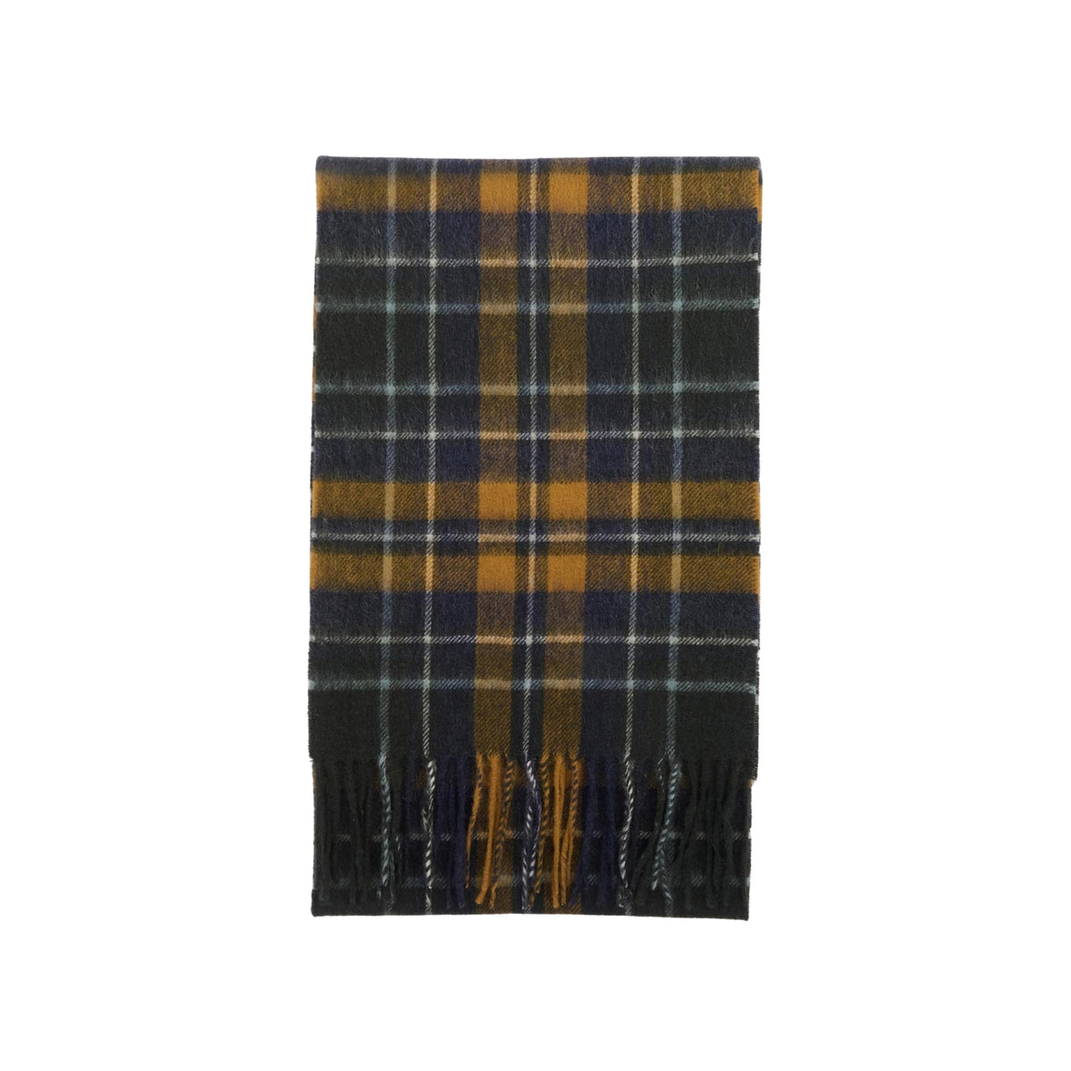 Sciarpa in lana e cashmere motivo check - Marrone
